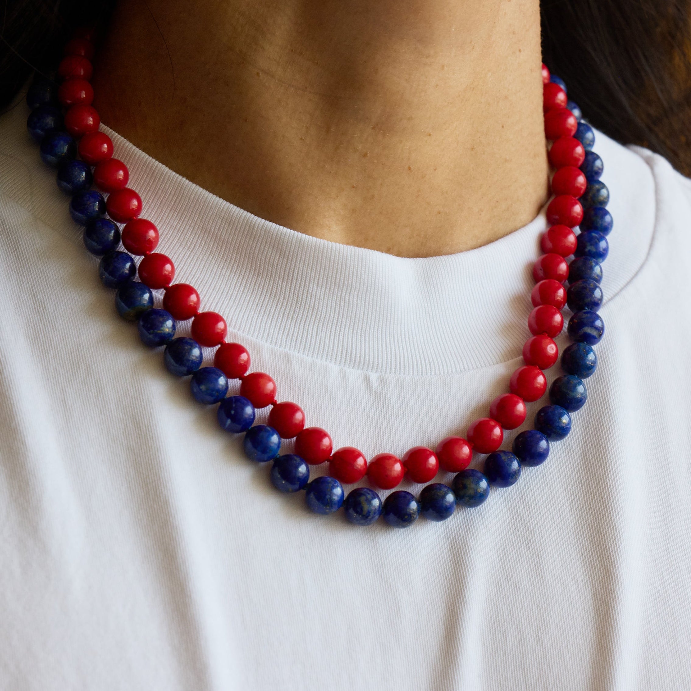 Coral Beaded Necklace | OOAK