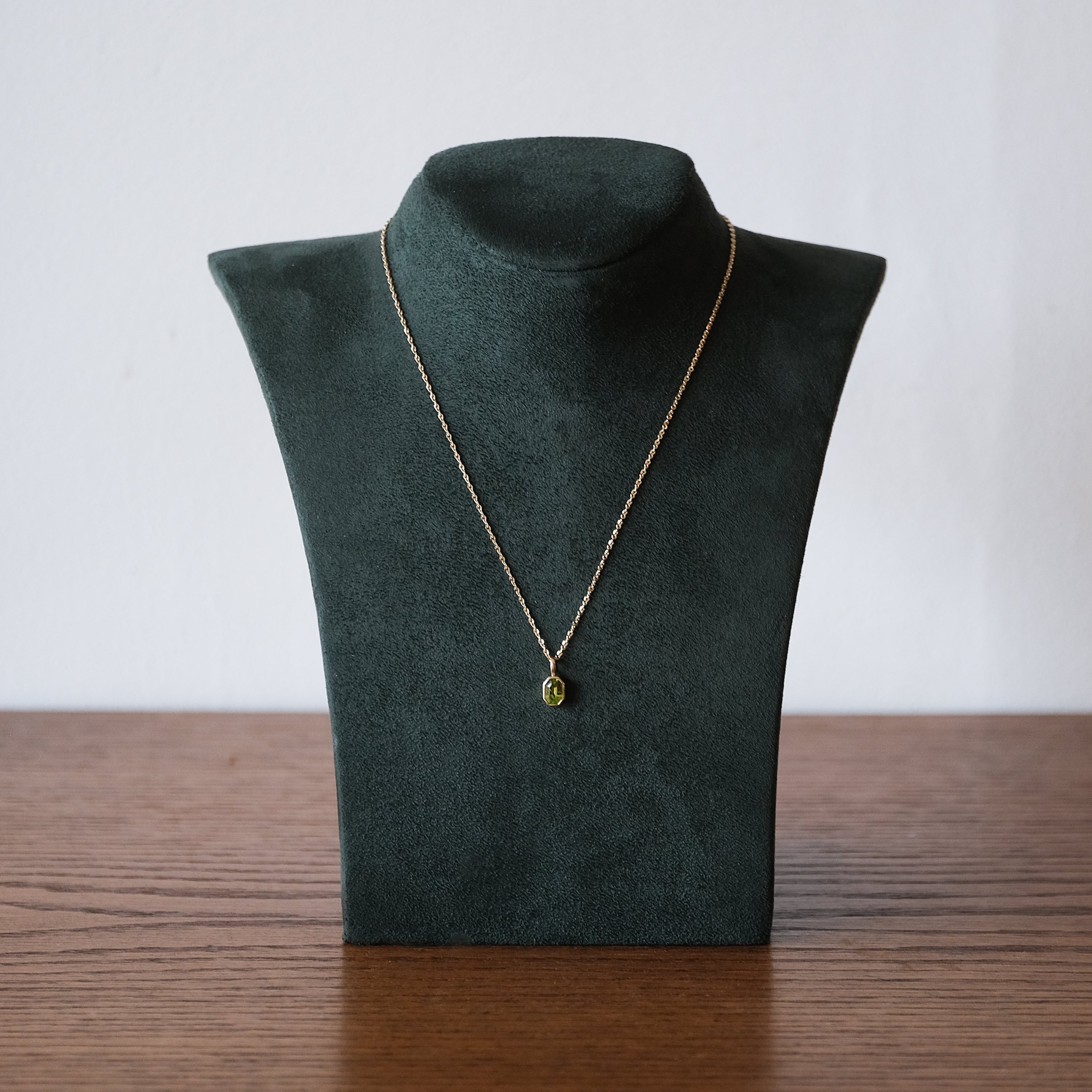 Emerald Cut Bezel Charm | OOAK