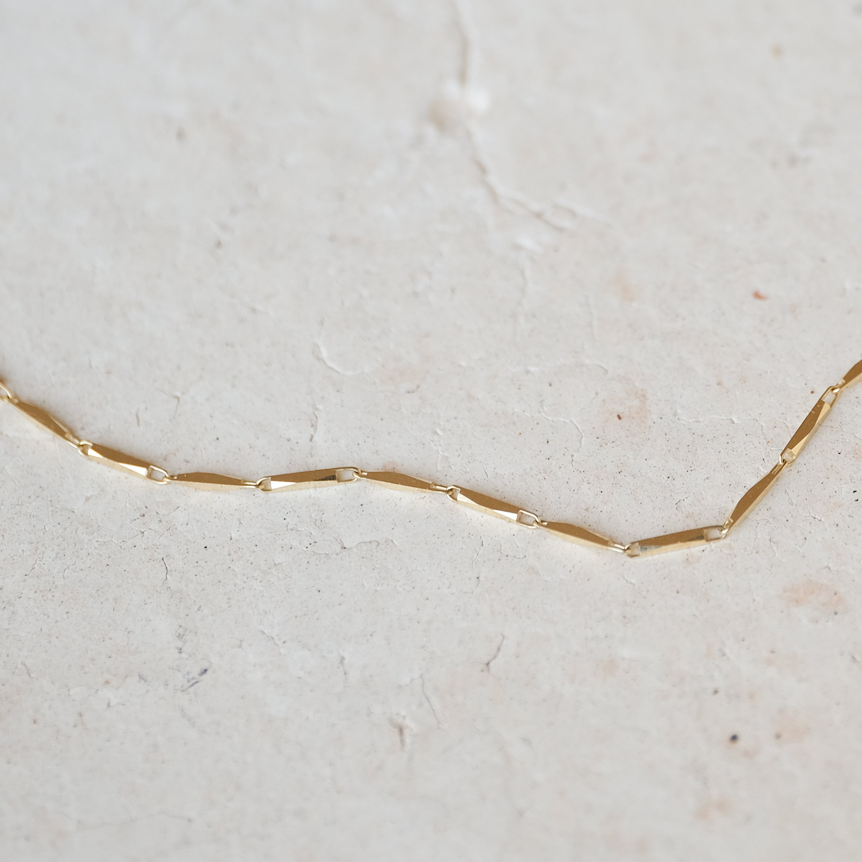 Faceted Bar Link Chain | OOAK