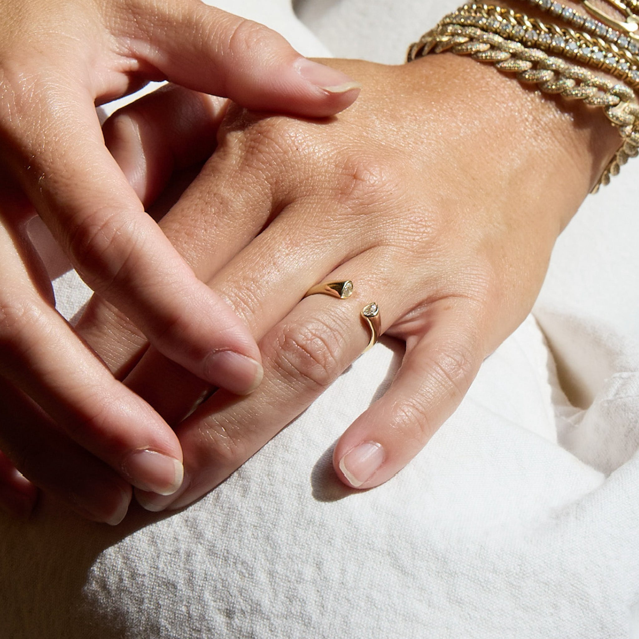 Open Pear Ring | Ready To Ship