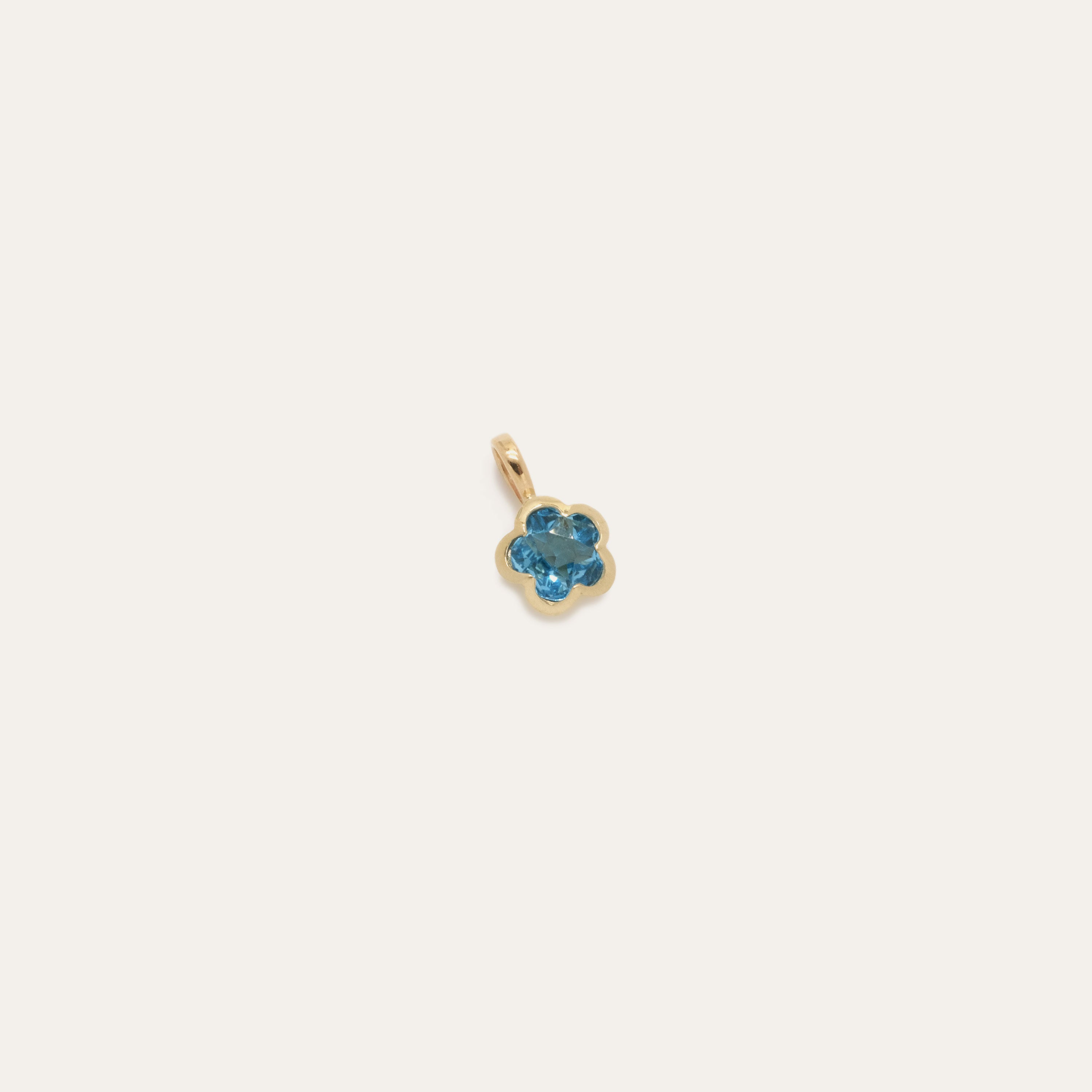 Baby Bezel Flower Charm | OOAK