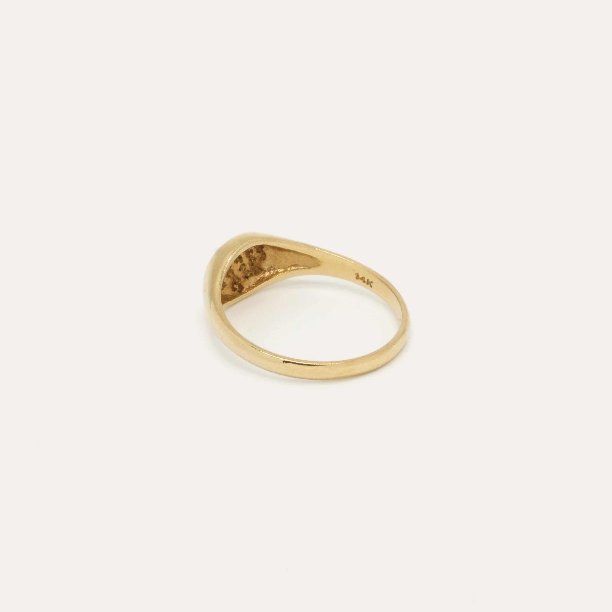 Baby Signet Pave Ring