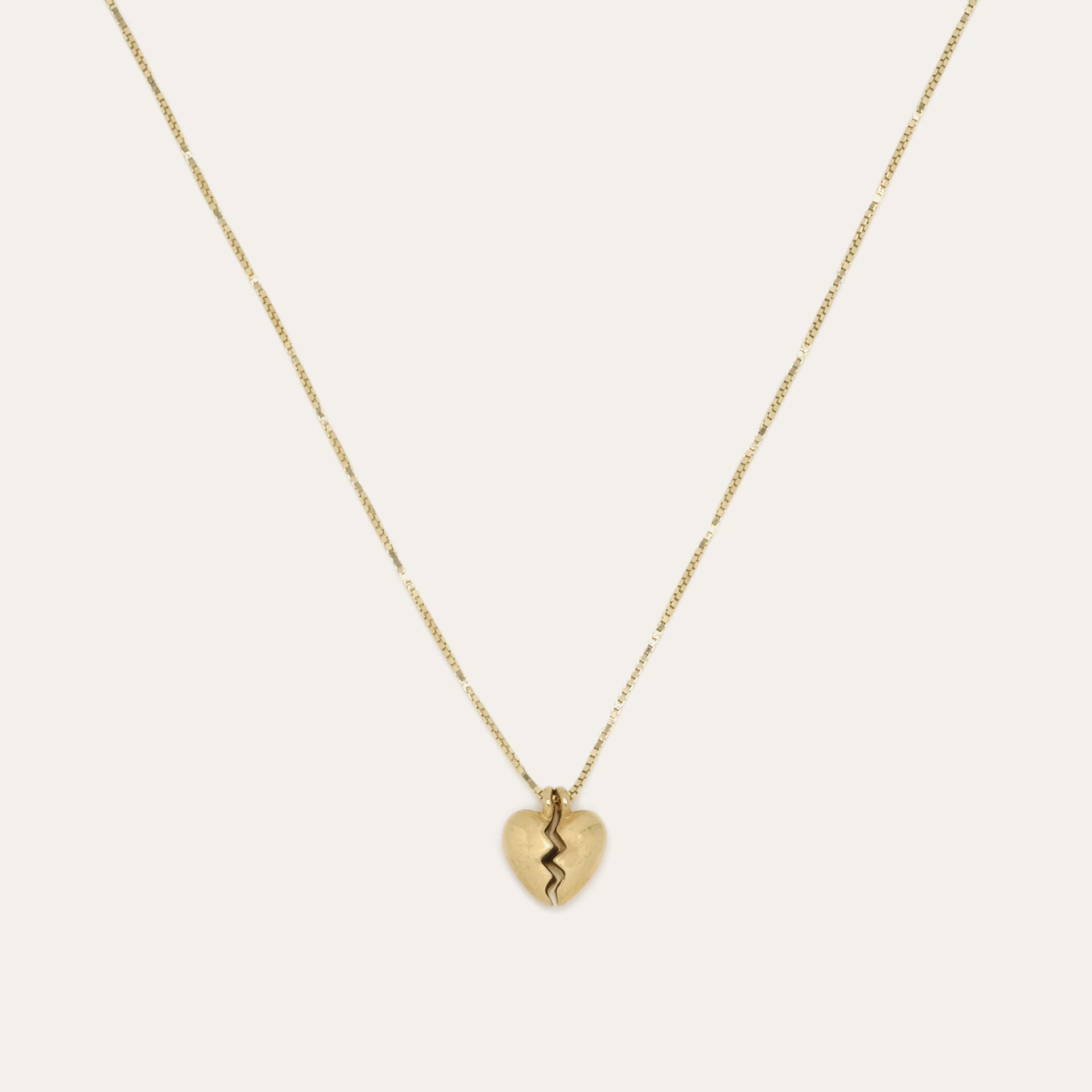 Gold Best Friend Chain Necklace Mini Piece Of My Heart Necklace