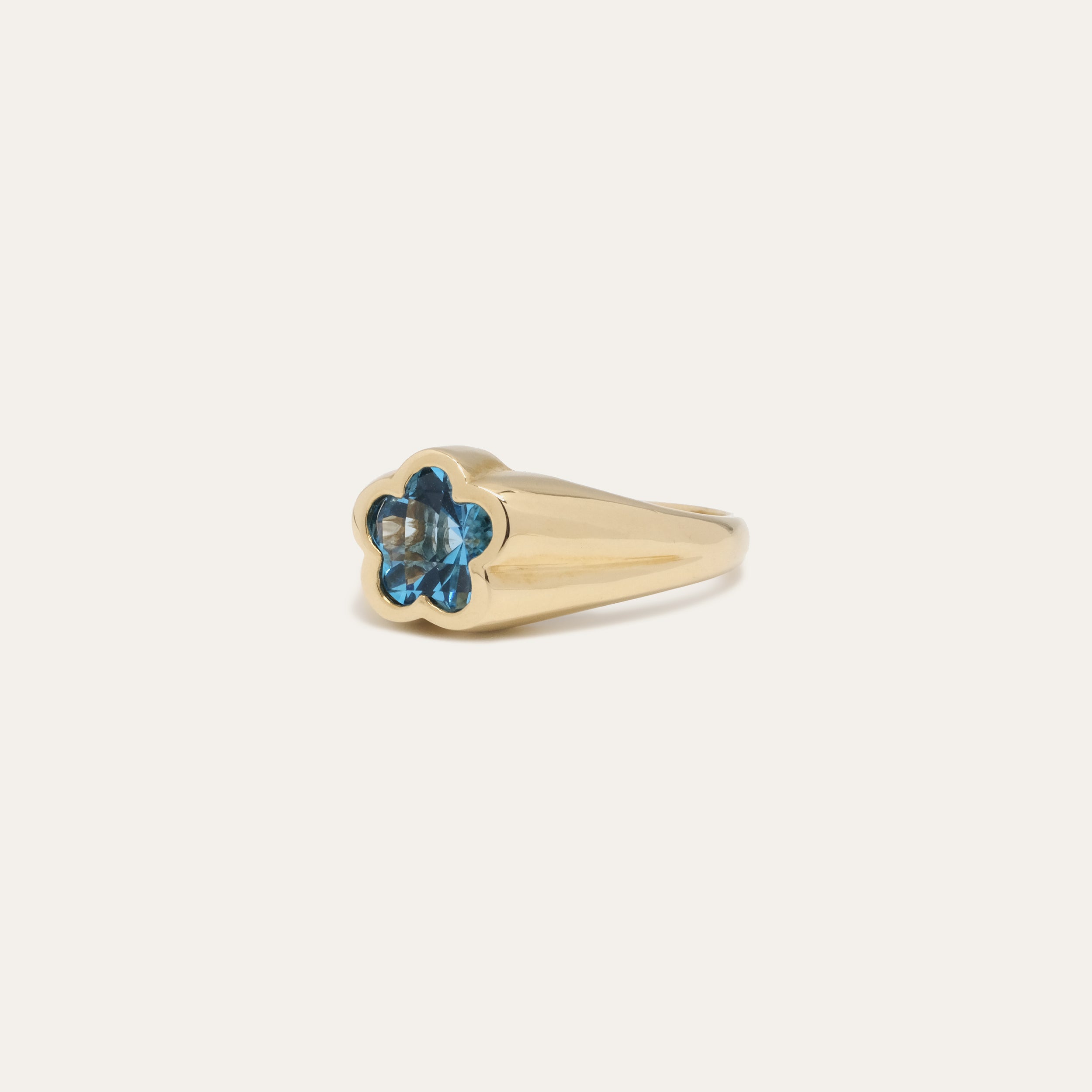Bezel Flower Ring | Special Order
