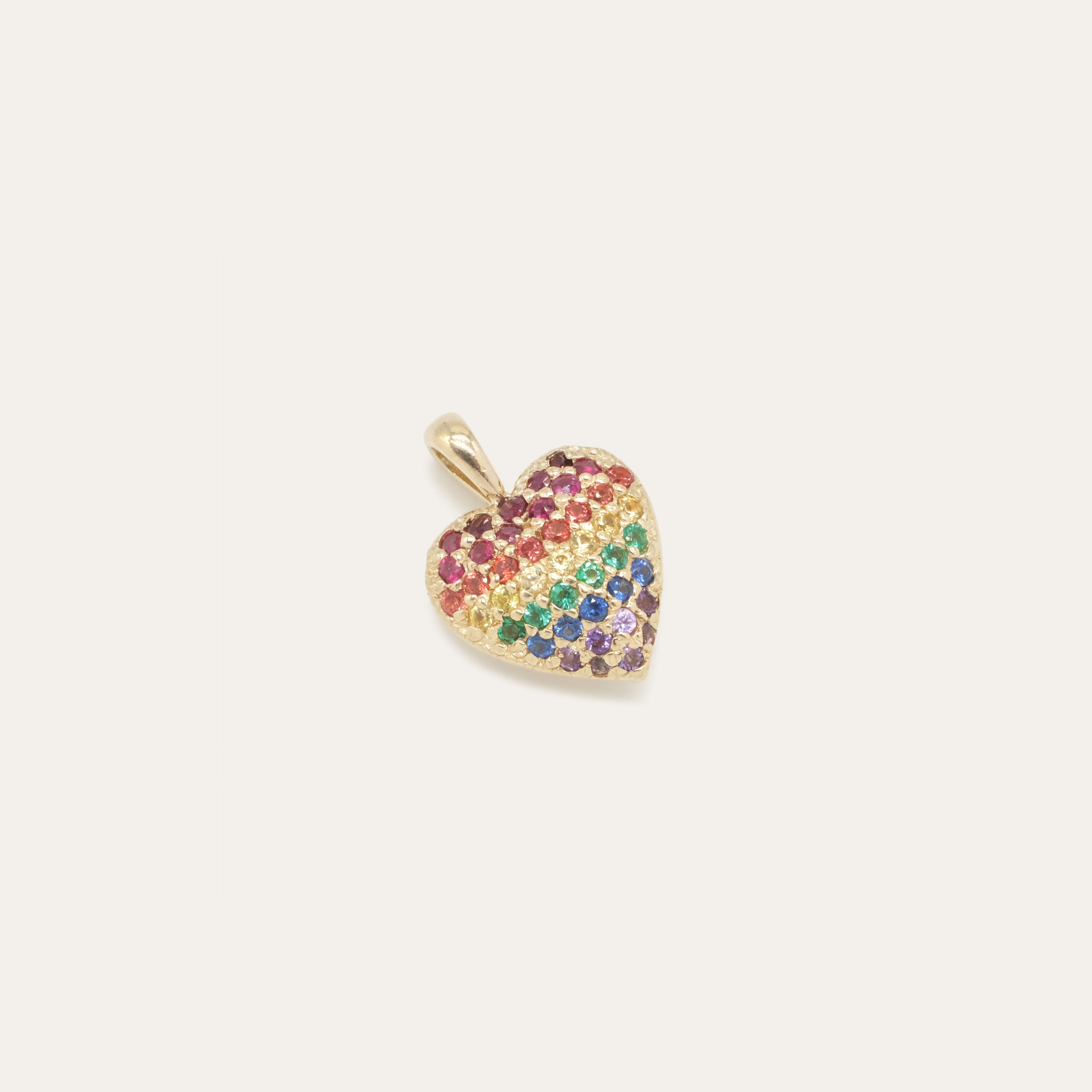Pave Heart Charm | OOAK