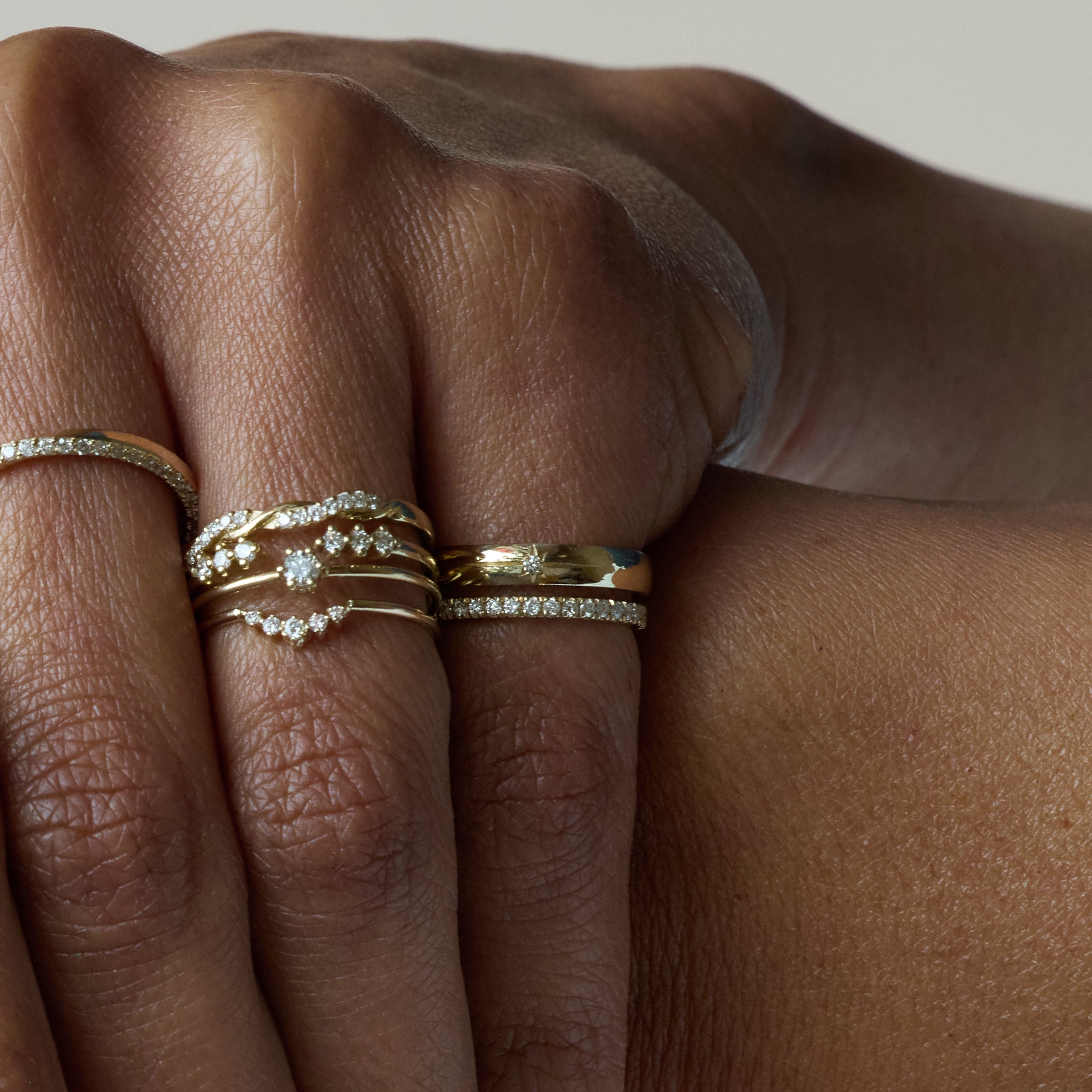 String of Diamonds Ring