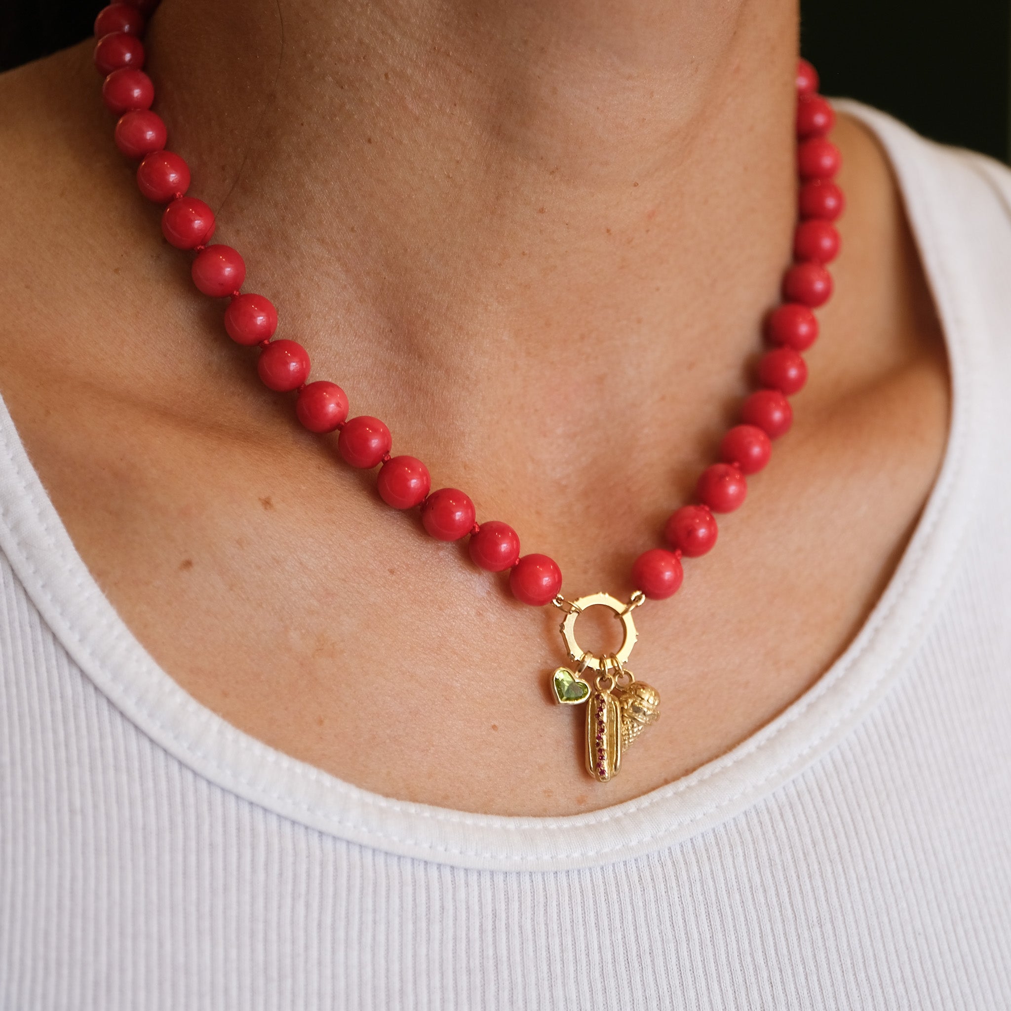 Ballpark Hotdog Charm