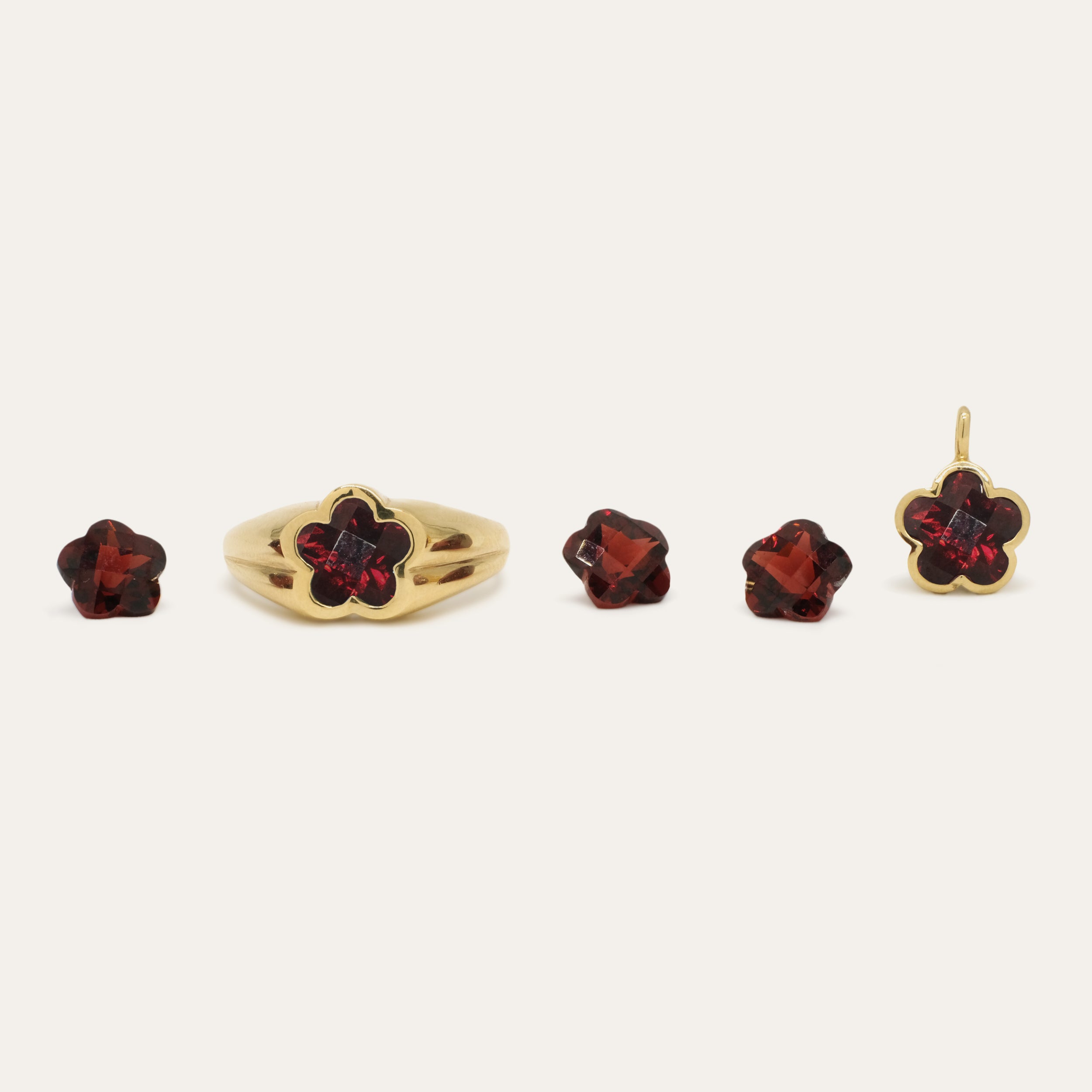 Bezel Flower Jewelry | Special Order