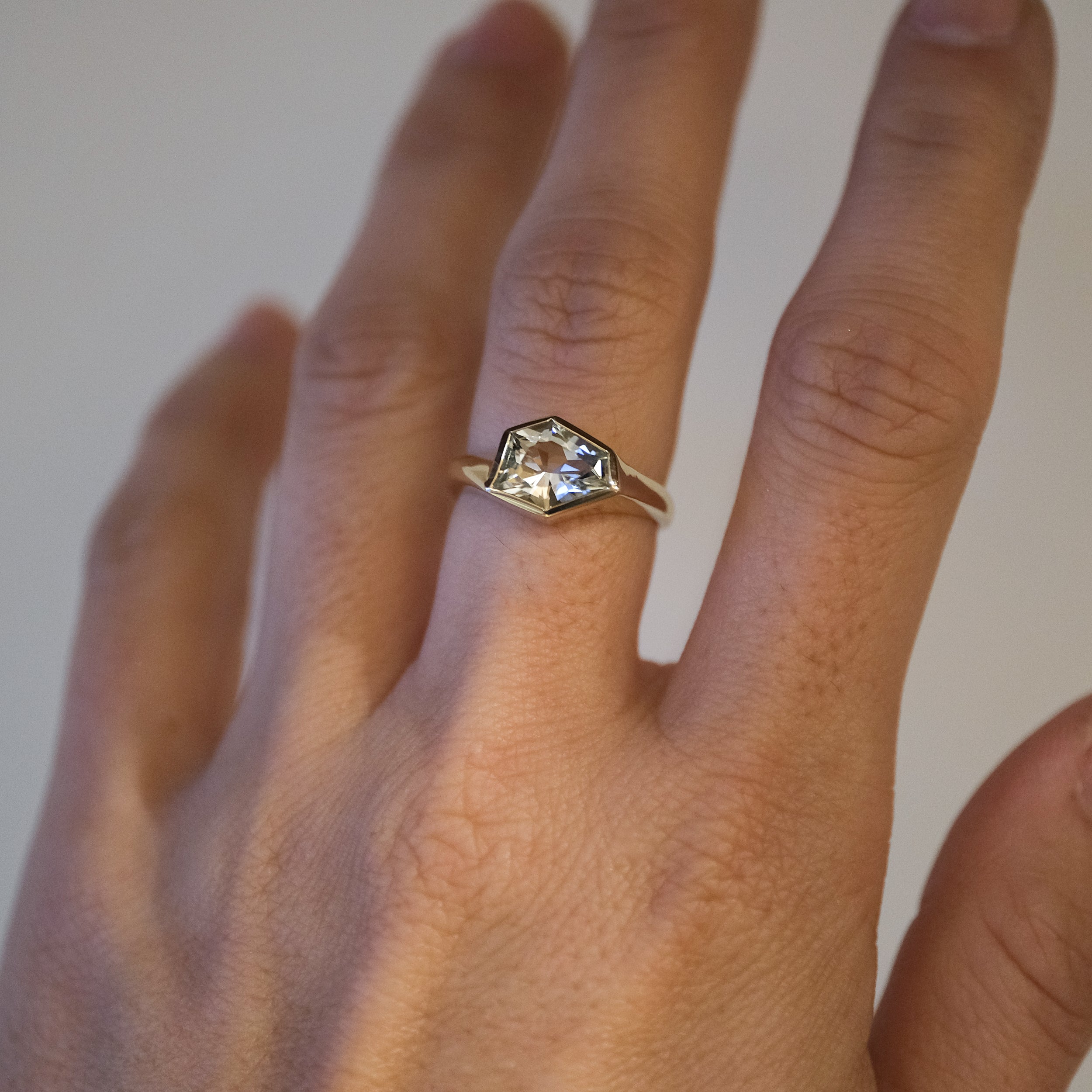 Geo Aquamarine Ring | OOAK