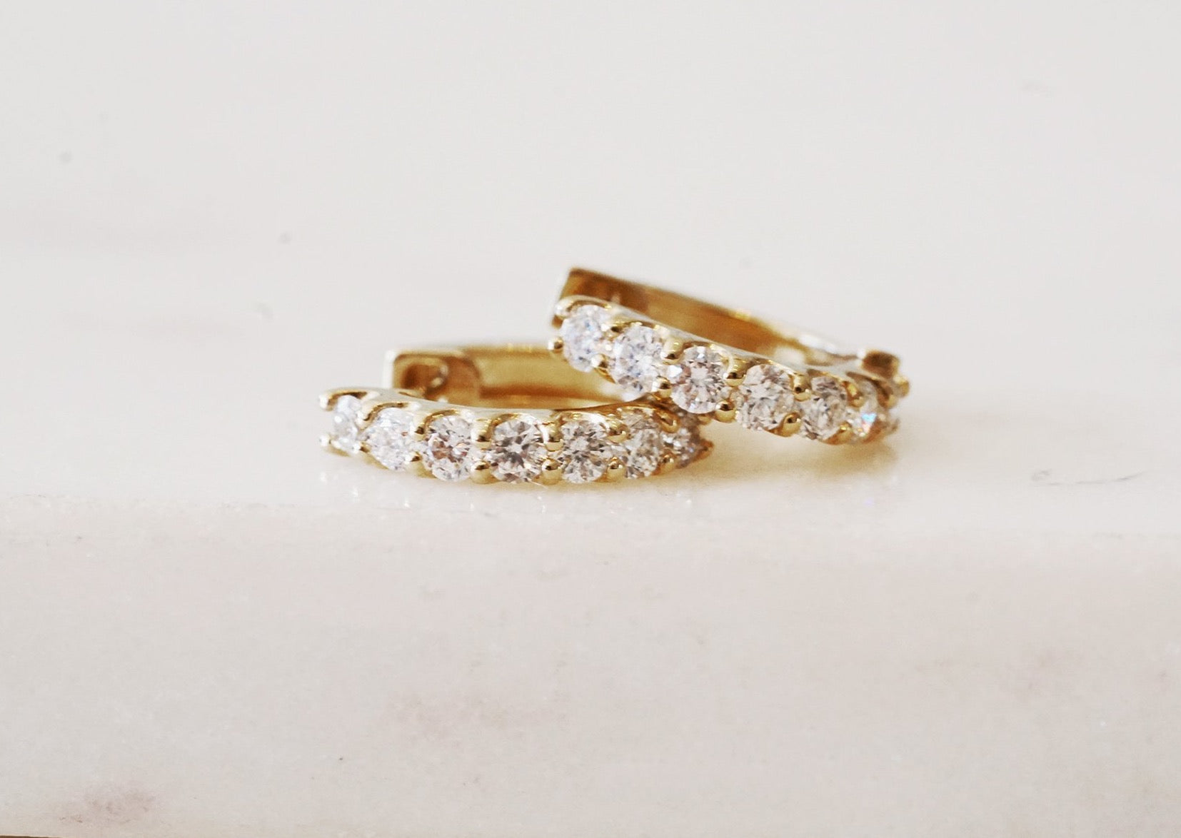 Jackie & Chelsea Diamond Hoop Stack