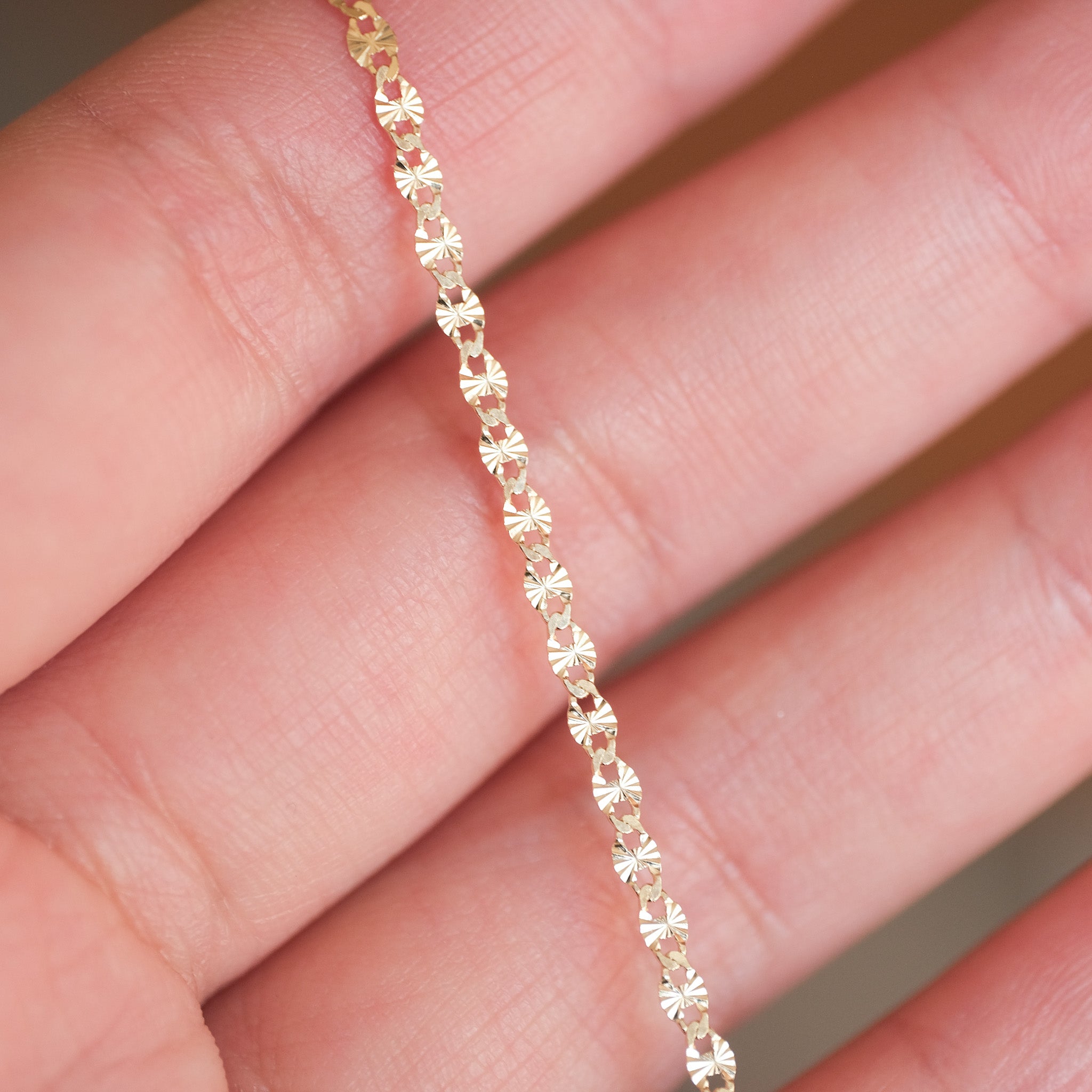 Textured Mirror Chain | OOAK