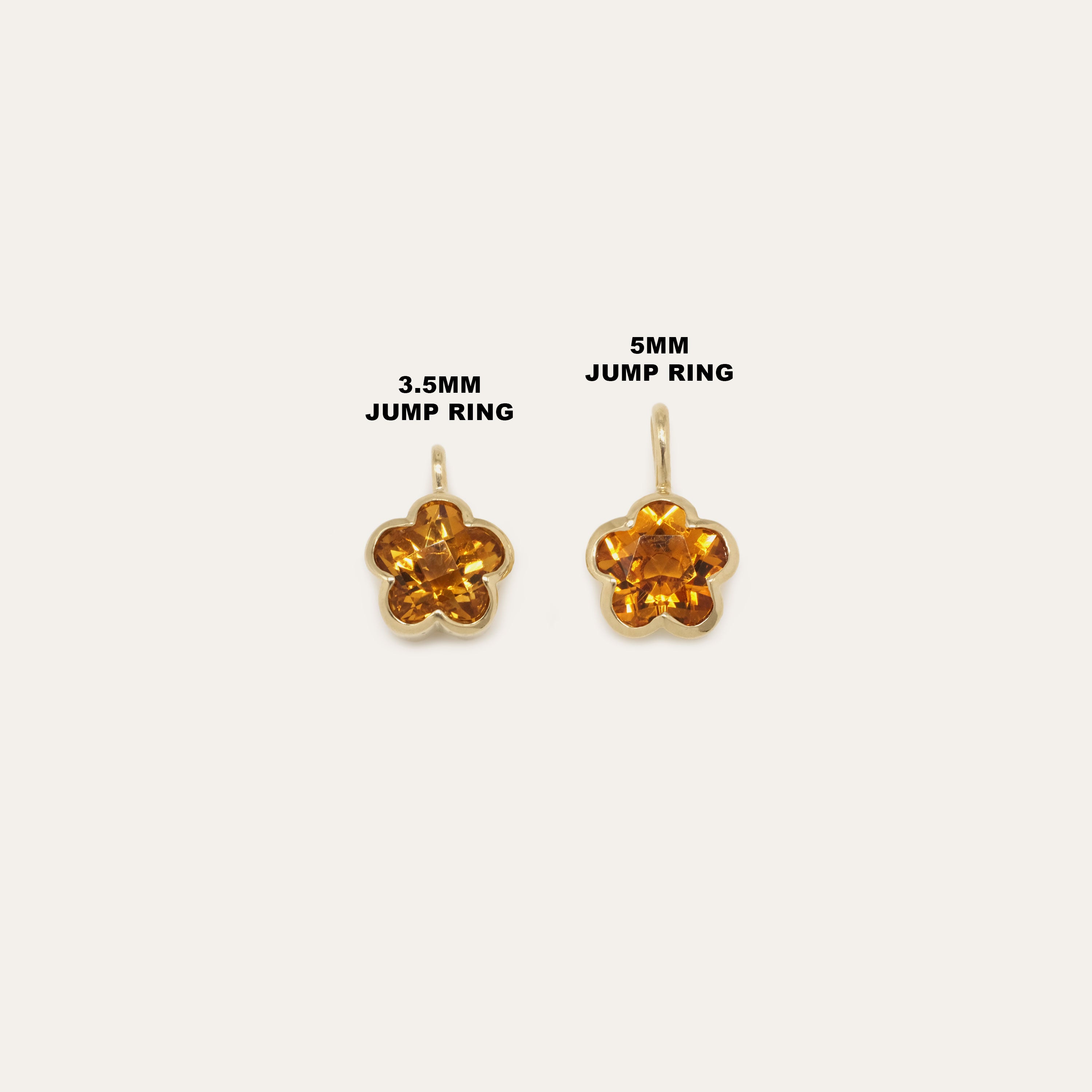 Bezel Flower Charm | Ready To Ship