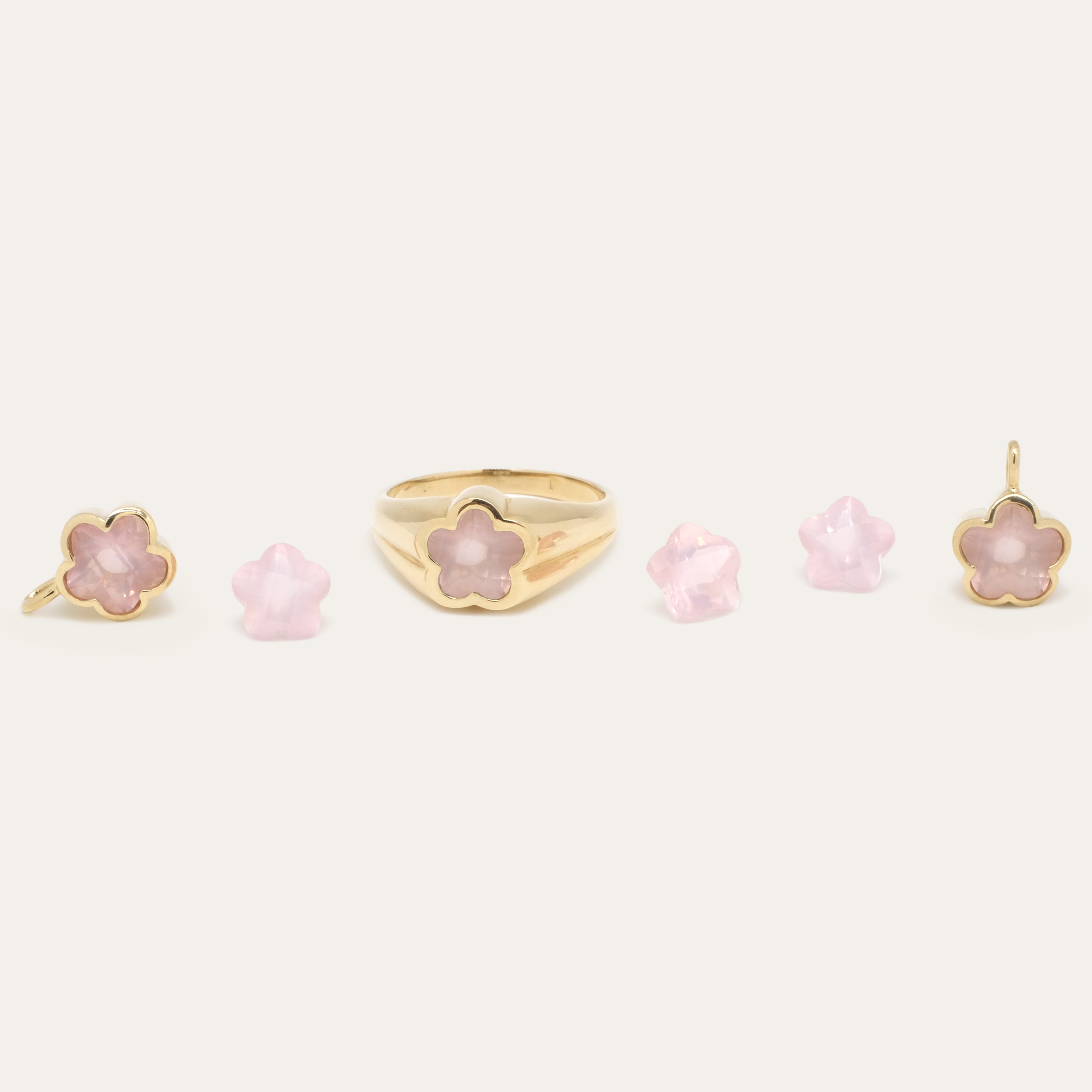 Bezel Flower Jewelry | Special Order