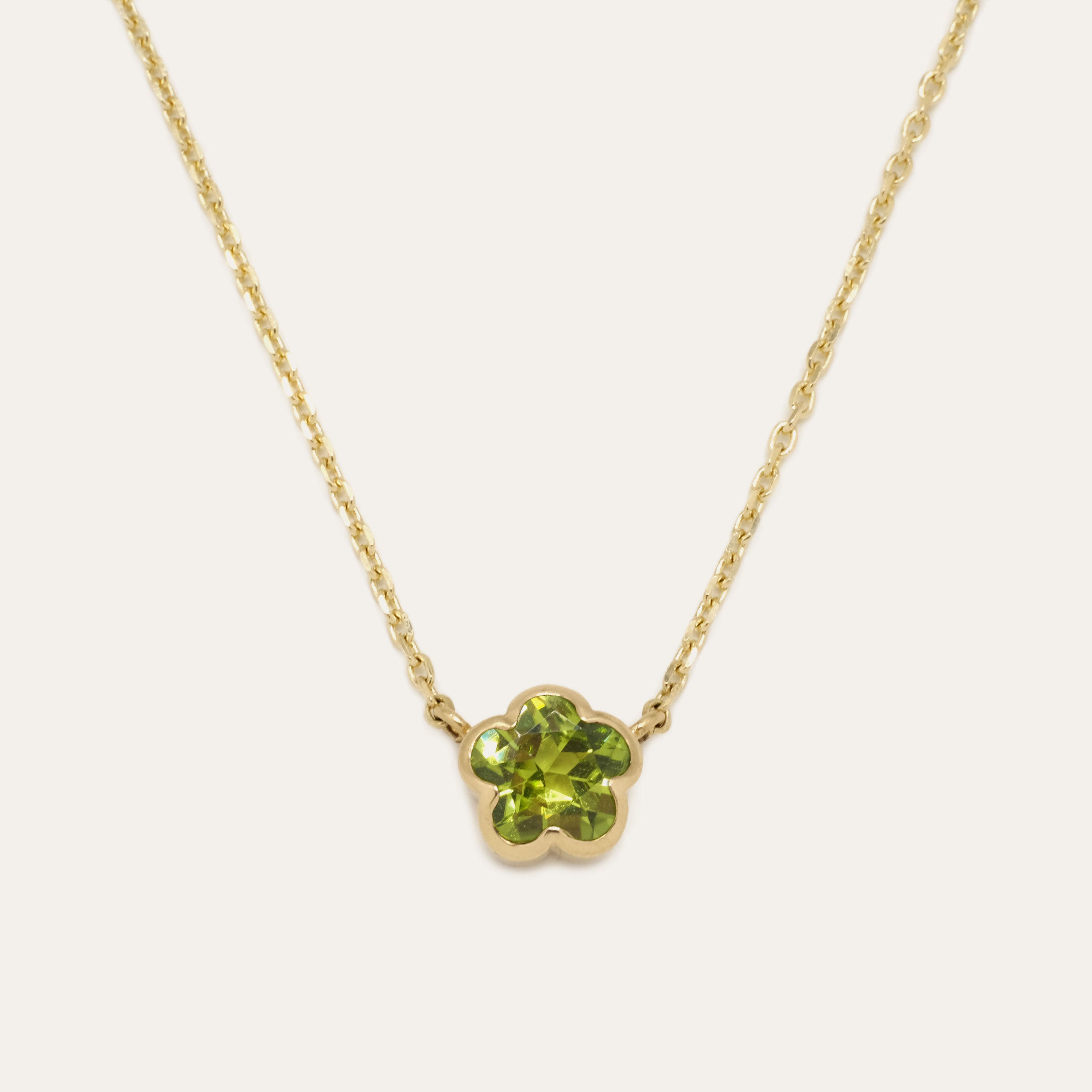 Bezel Flower Necklace | Special Order