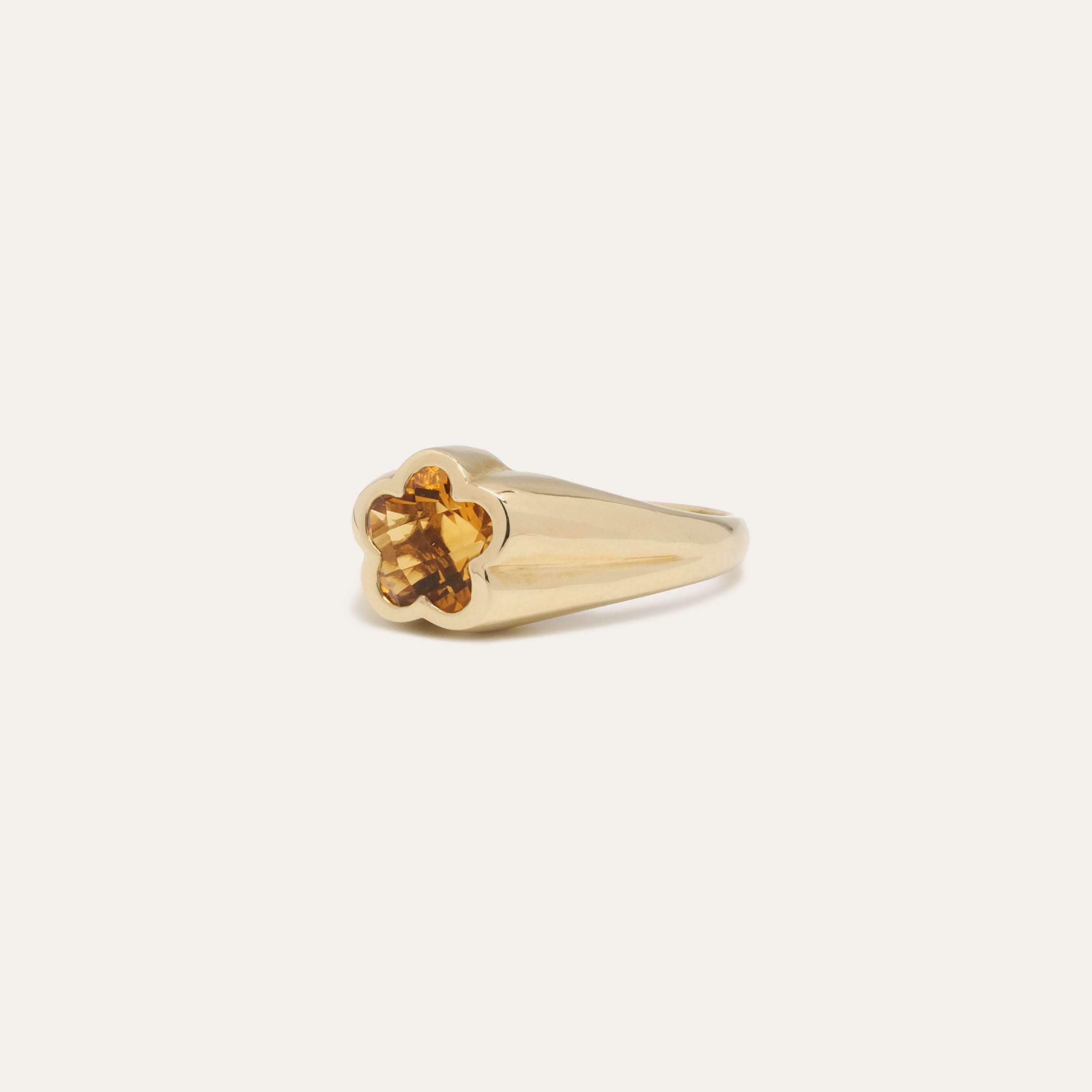 Bezel Flower Ring | Special Order