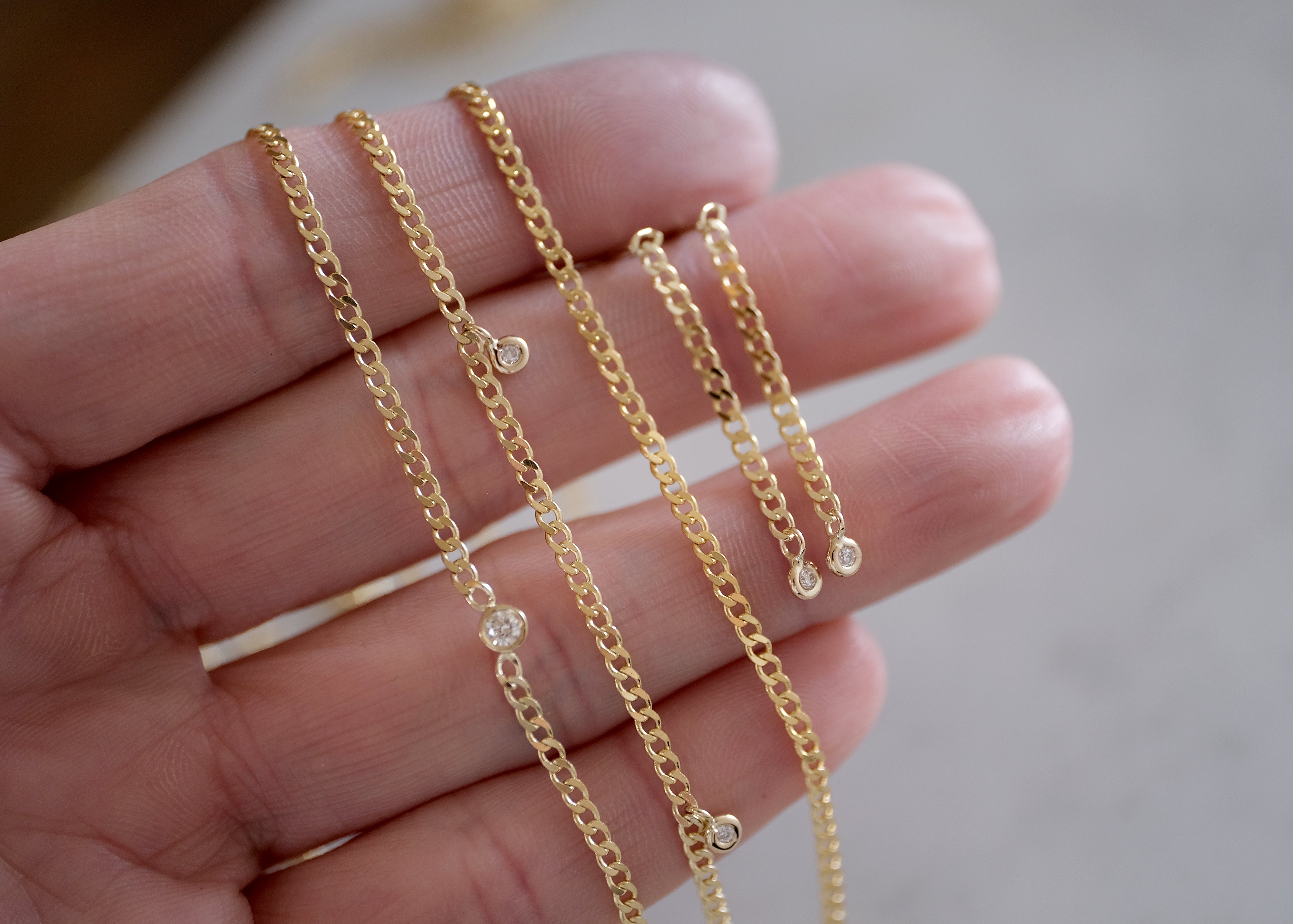 Greggie Diamond Shaker Necklace