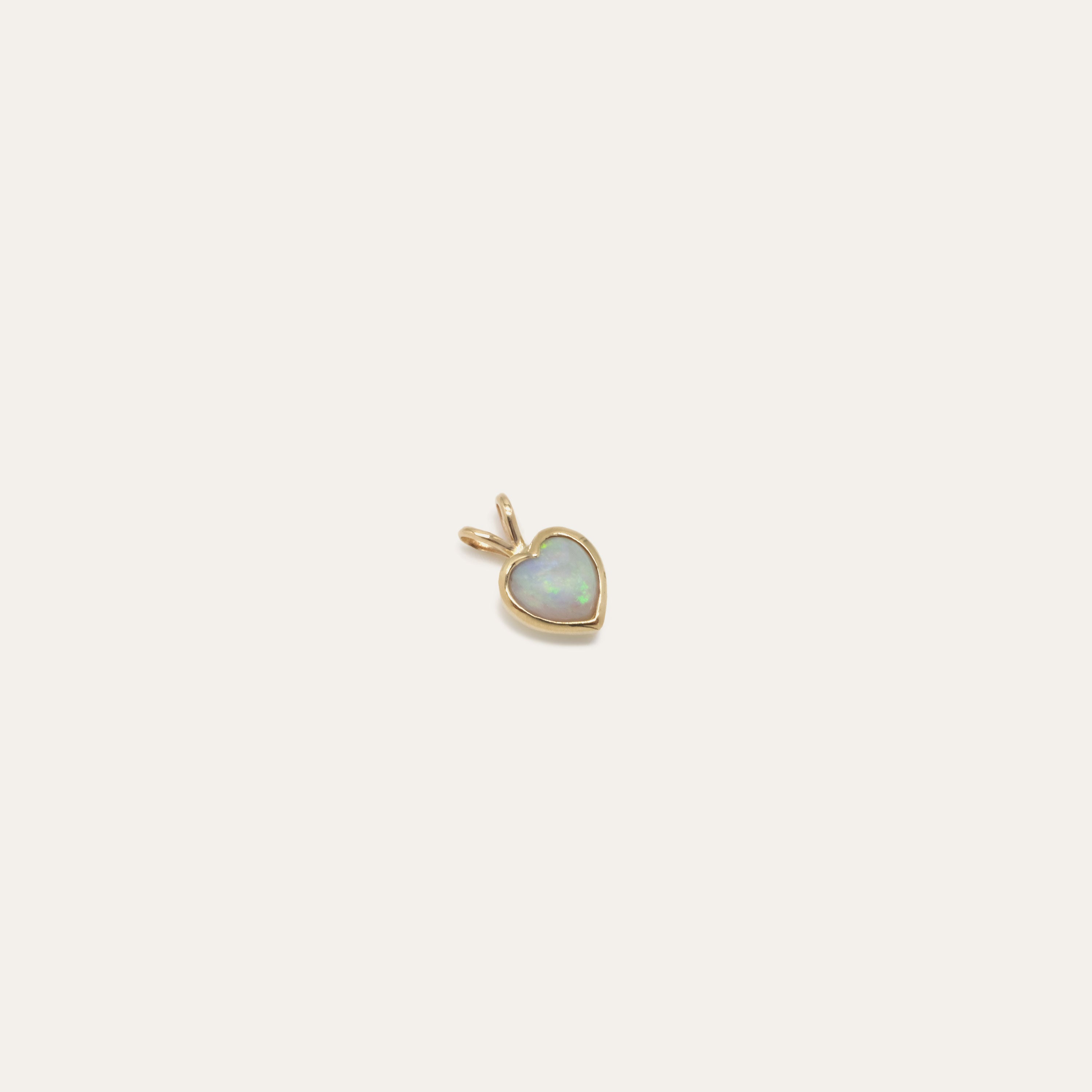 Large Bezel Heart Pendant | OOAK