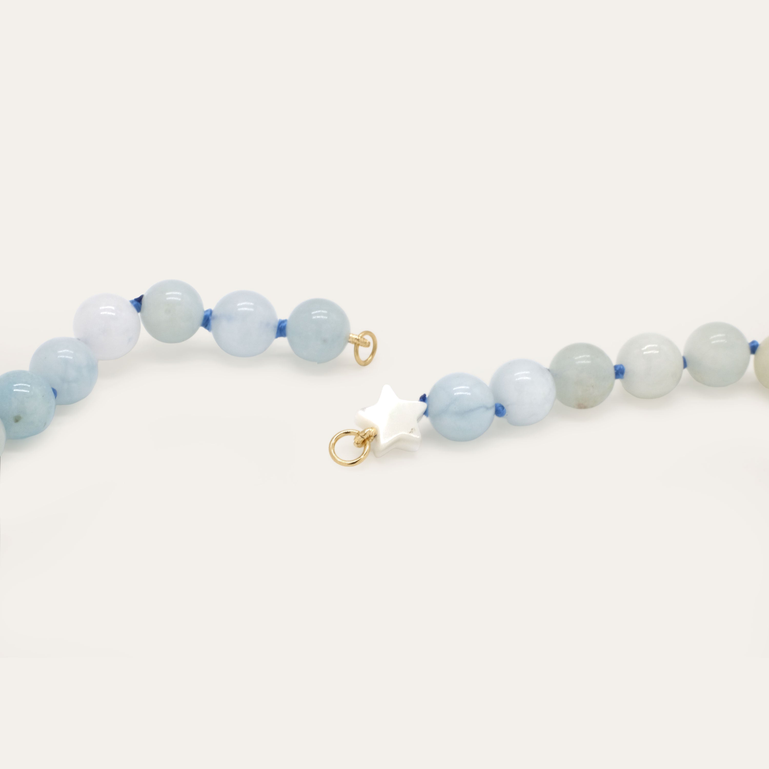 Aquamarine Beaded Necklace | OOAK