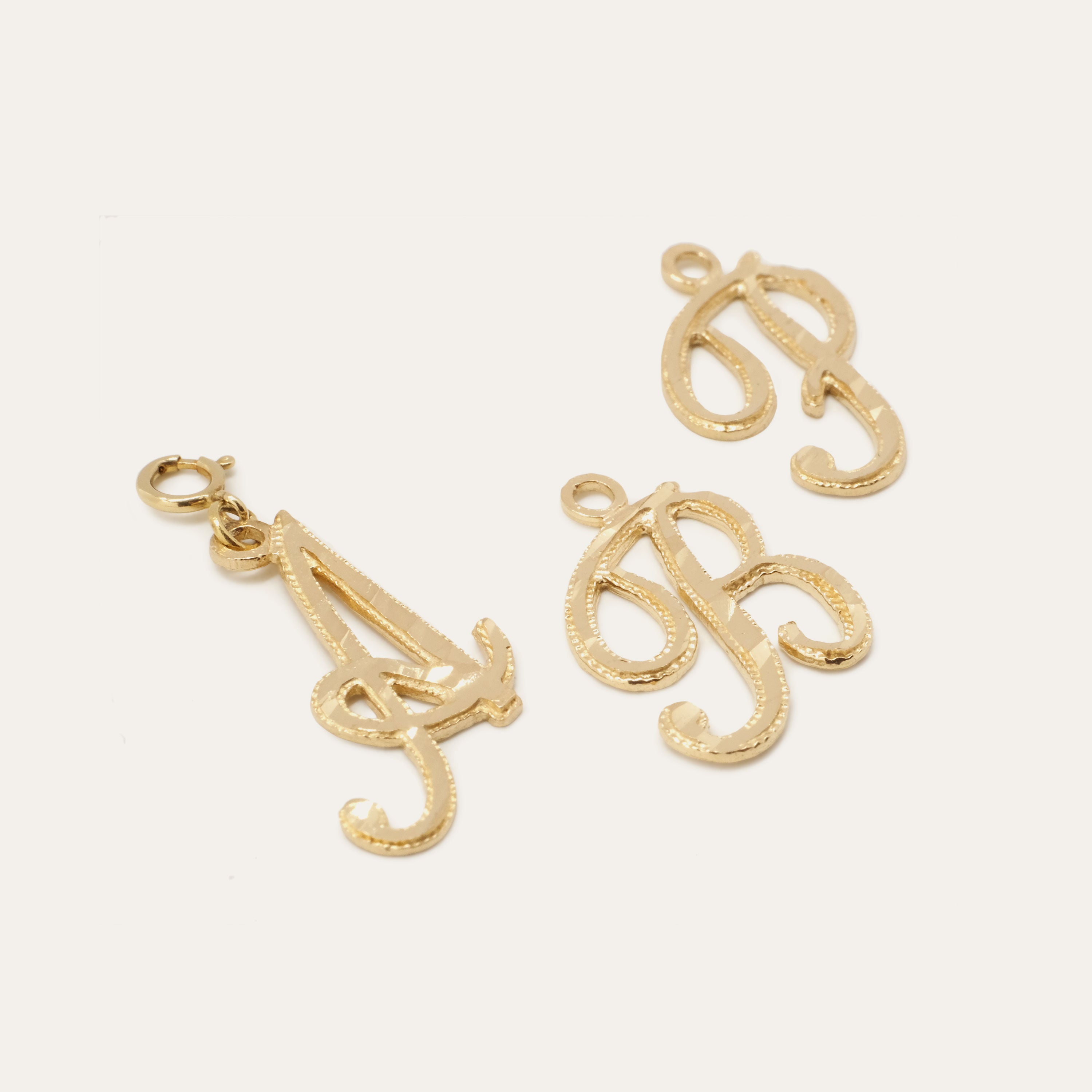 Diamond Cut Letter Charm | Special Order