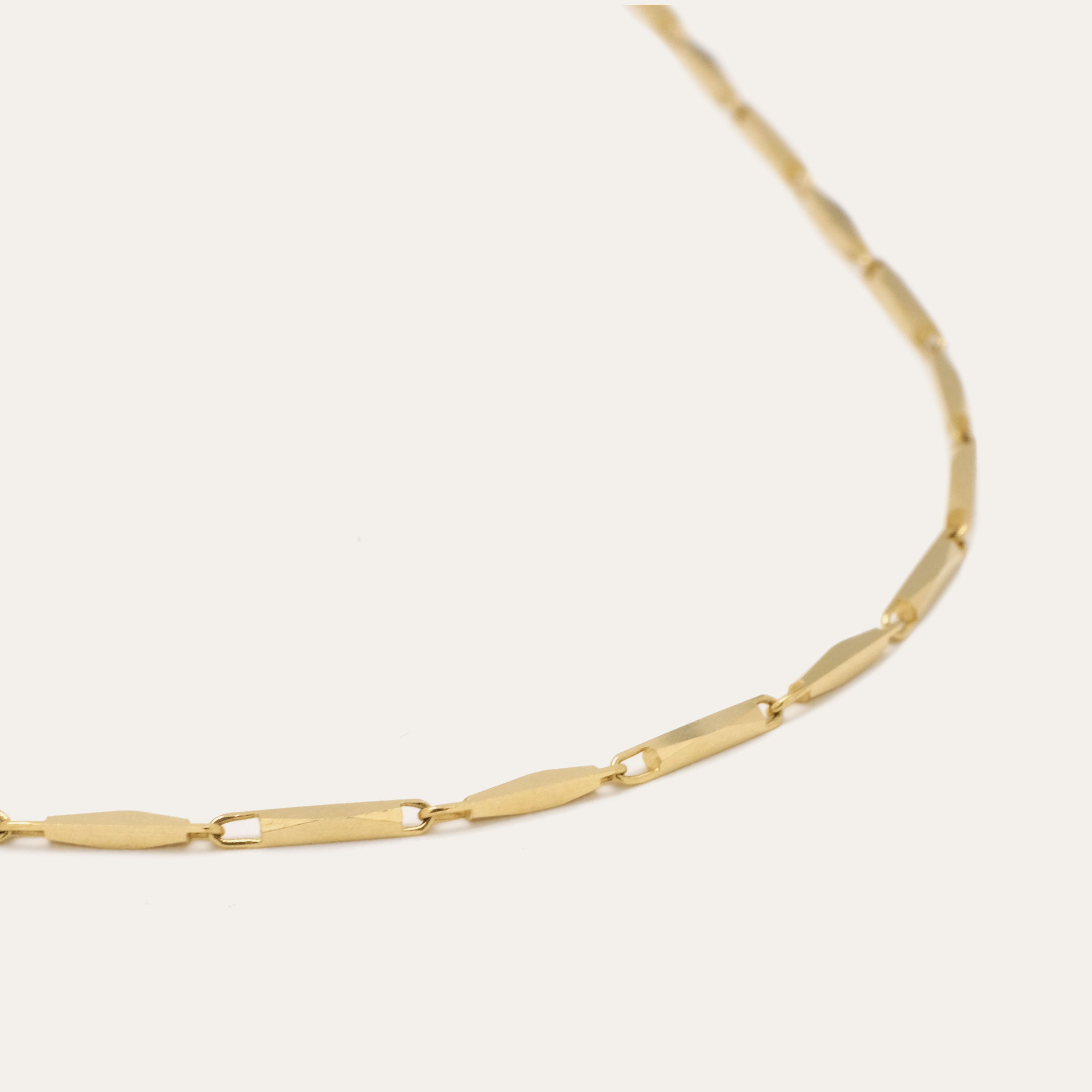 Faceted Bar Link Chain | OOAK