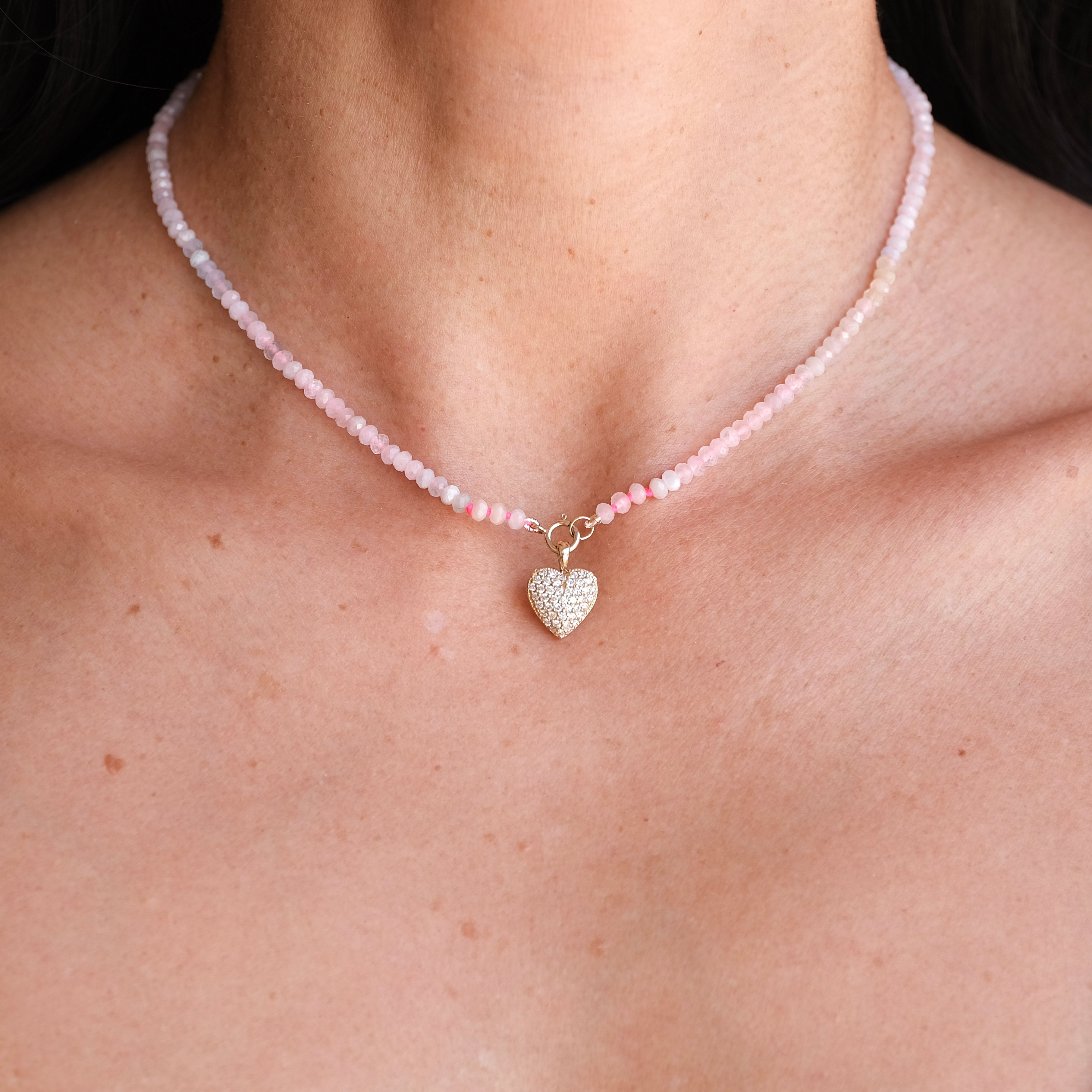 Faceted Morganite Necklace | OOAK
