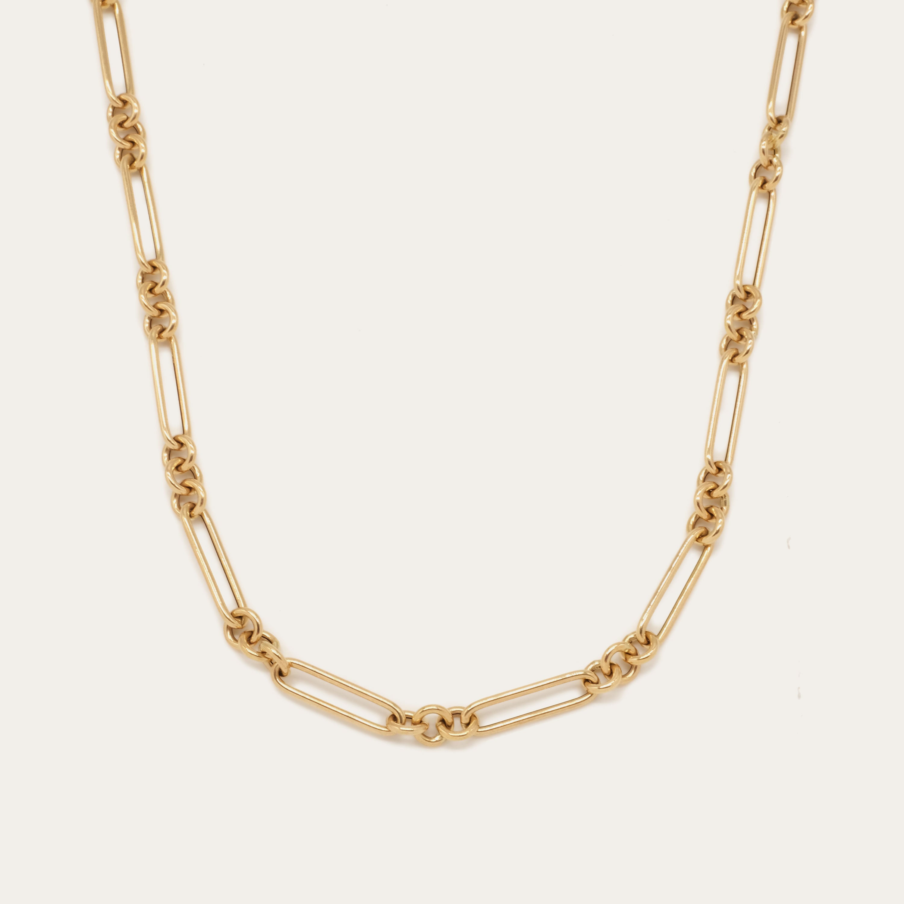 Jumbo Oval and Round Link Necklace | OOAK