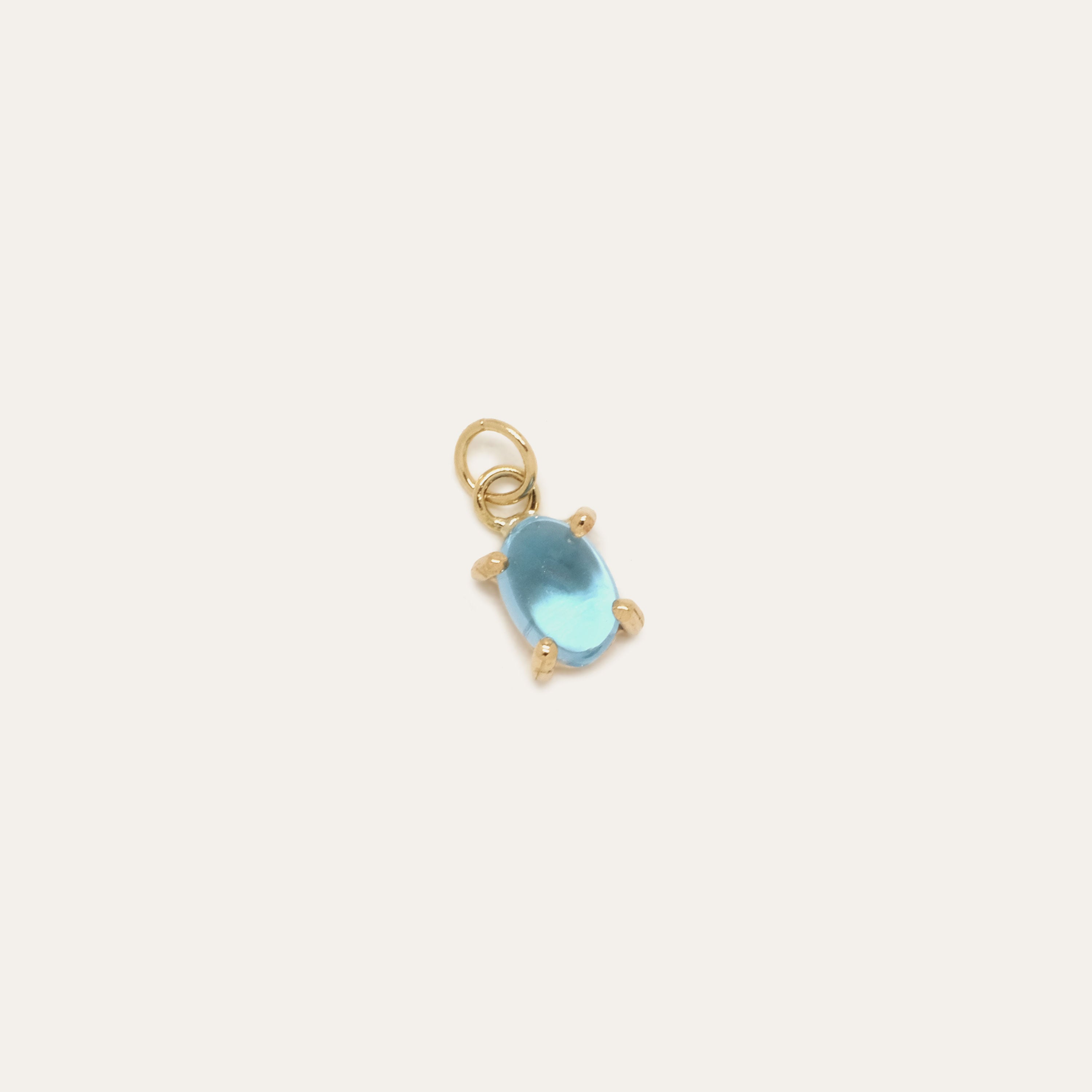 Oval Birthstone Charm | OOAK