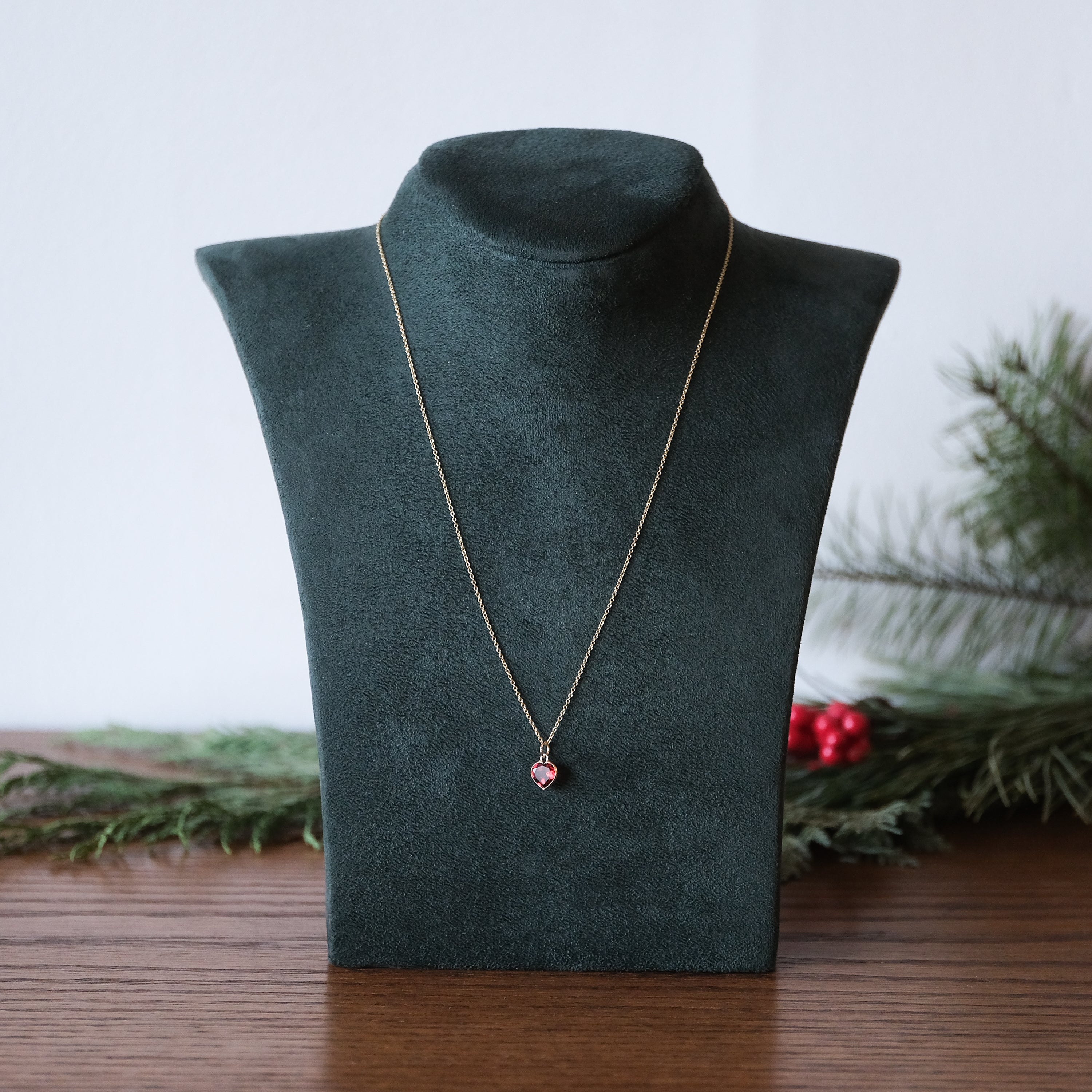 Thin Bezel Heart Charm | OOAK