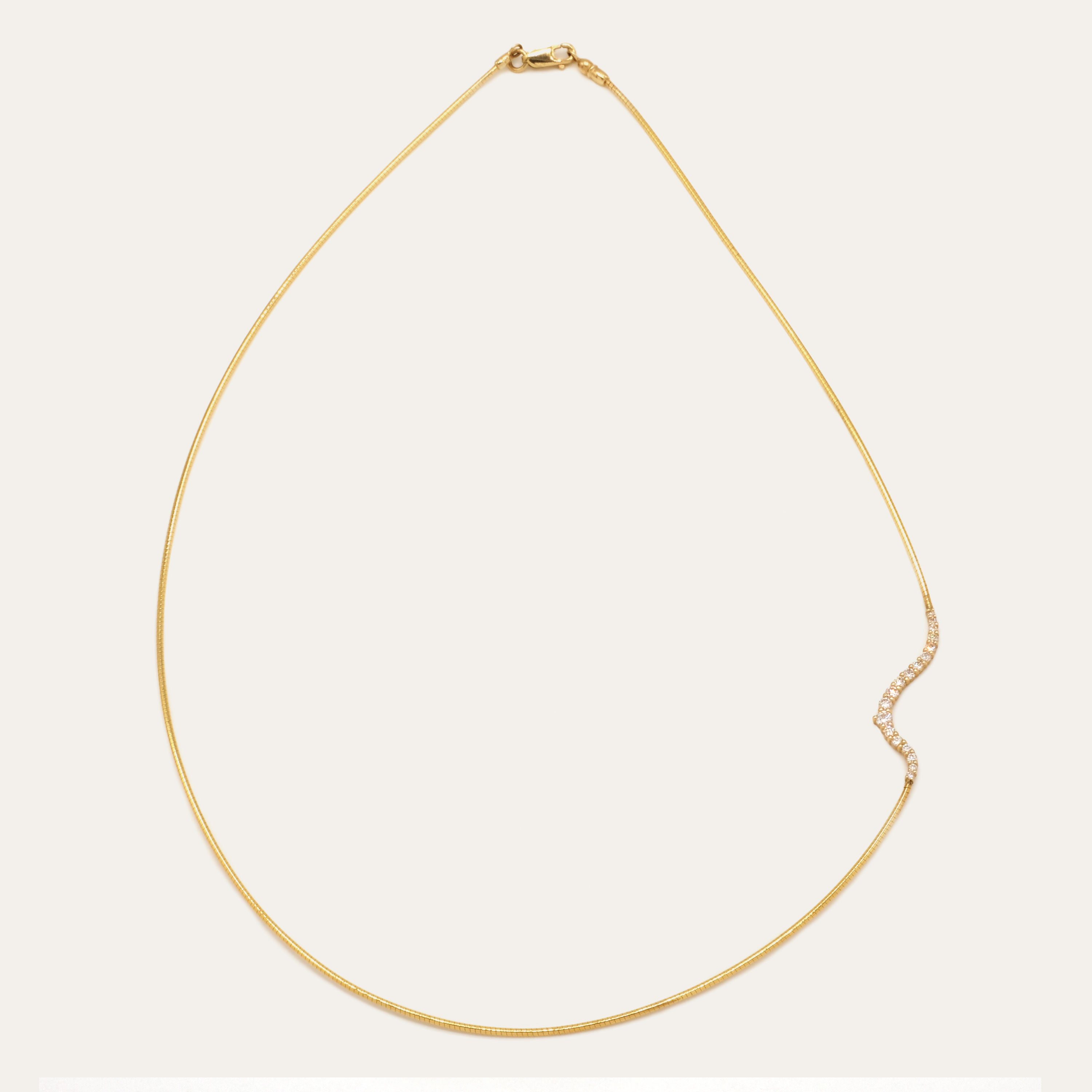 Wire Diamond Necklace | OOAK