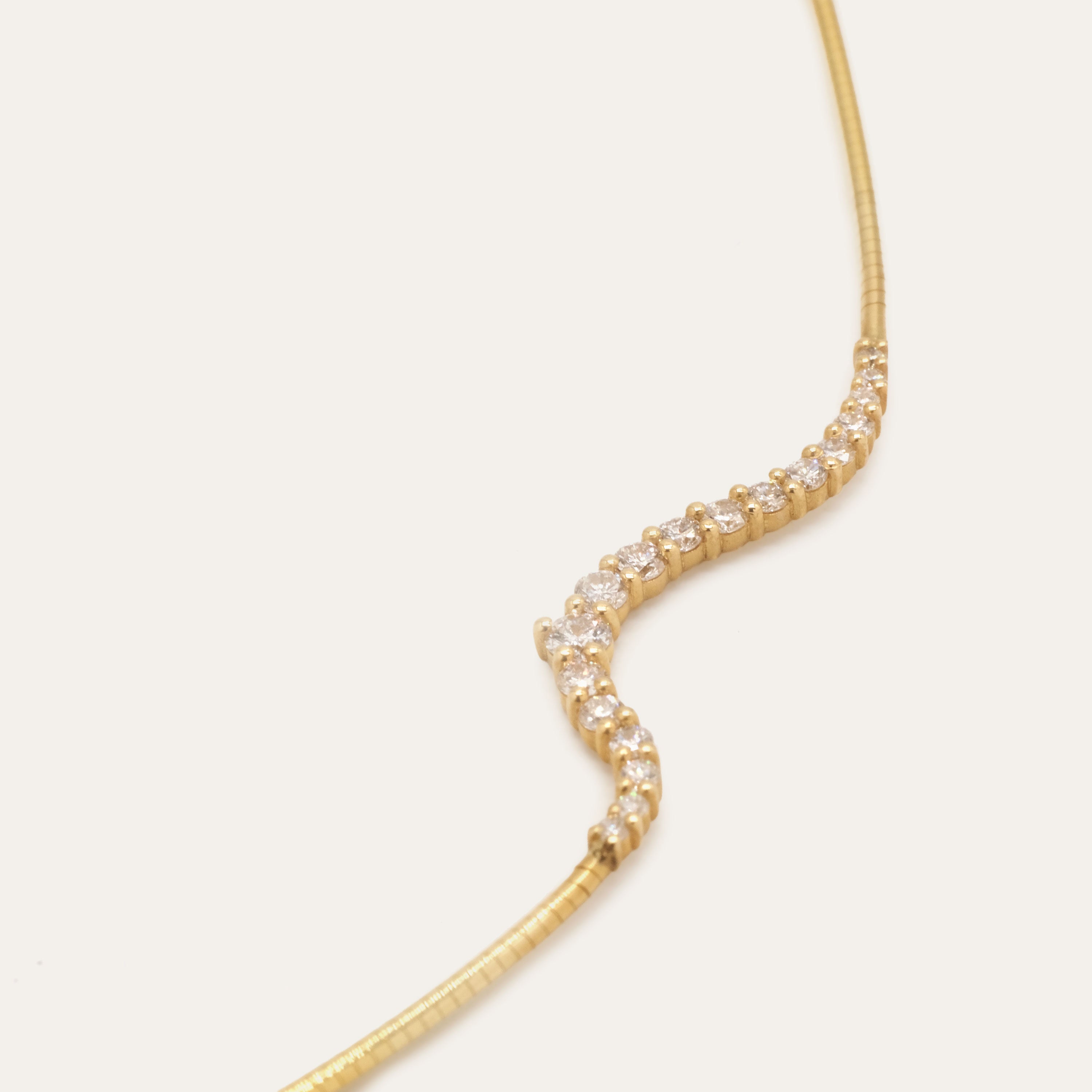 Wire Diamond Necklace | OOAK