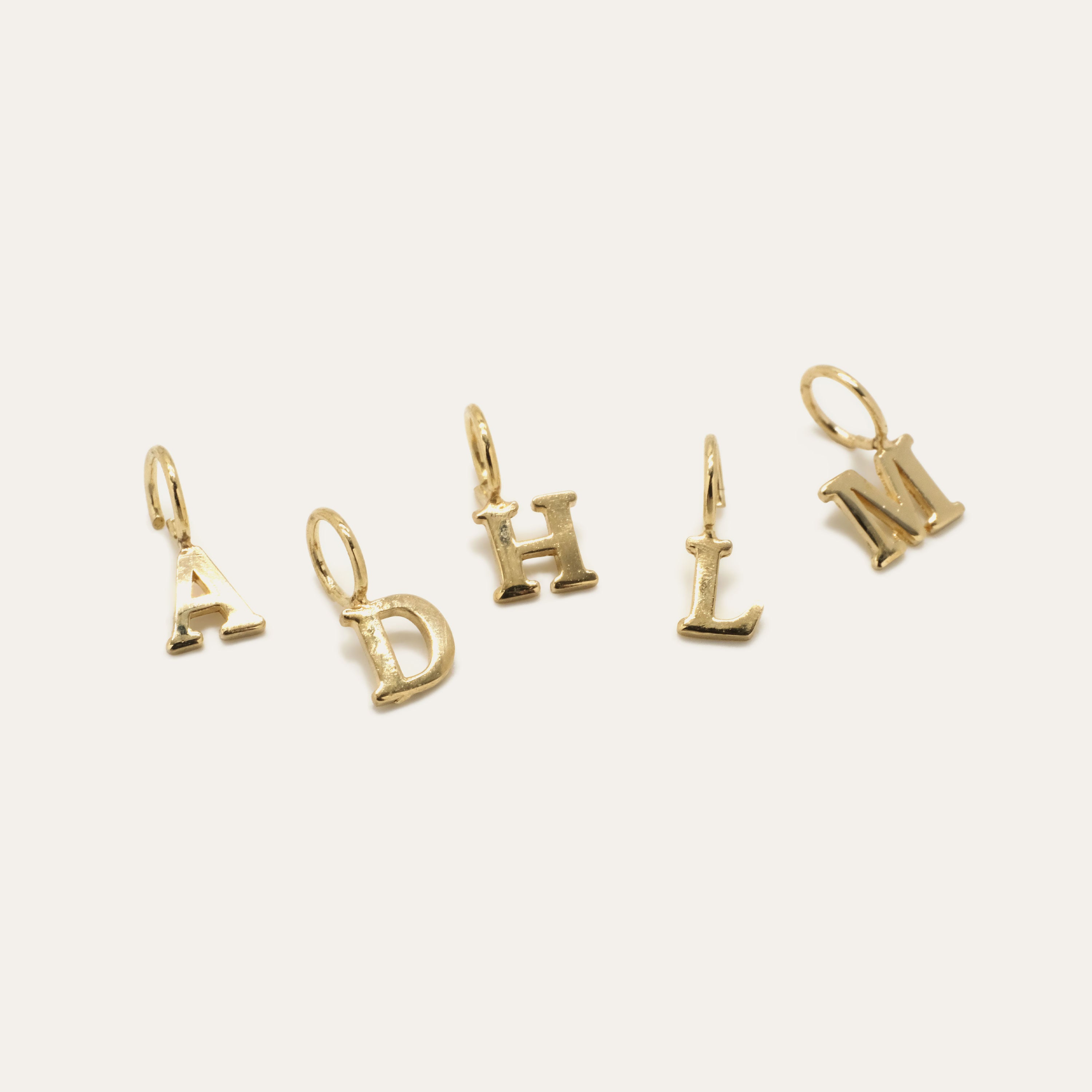 Tiny Type Letter Charm | OOAK