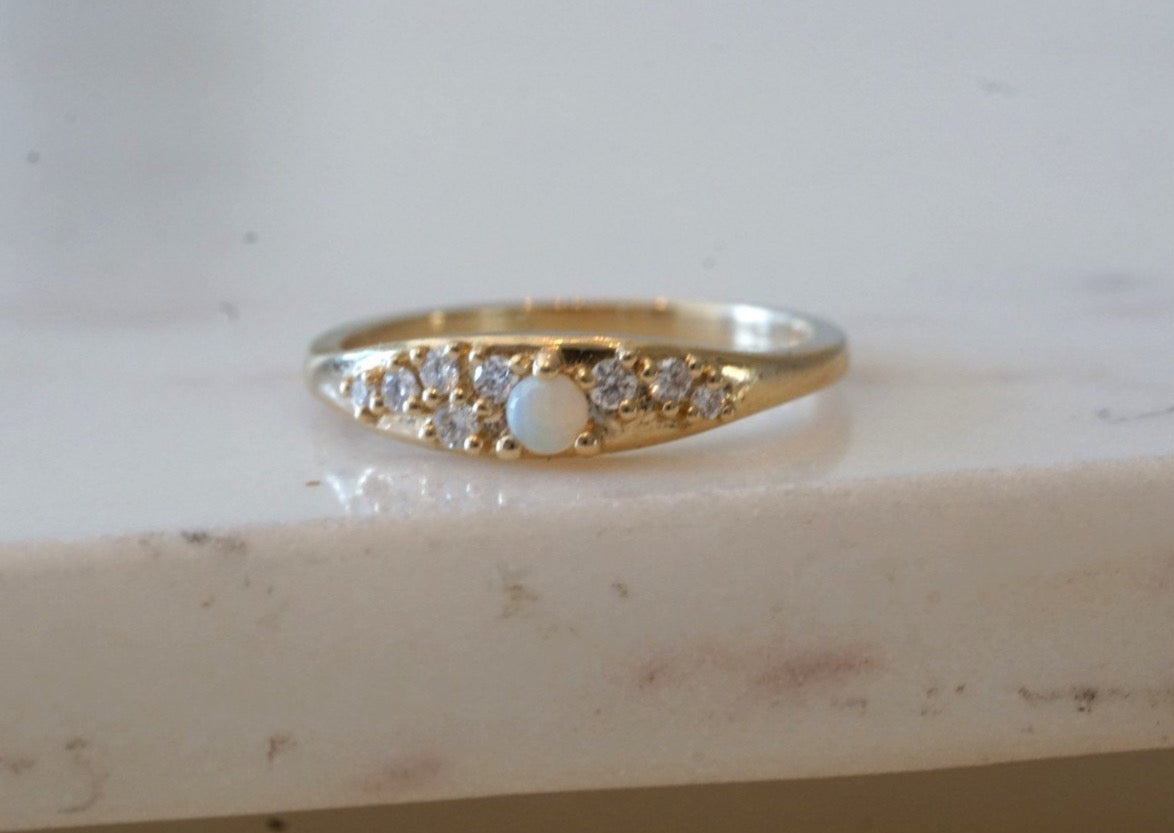 Communion Diamond and Opal Ring