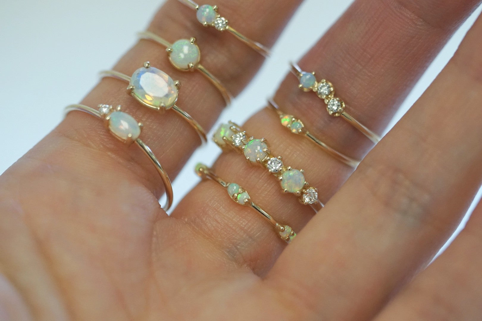 Triplet Opal Ring