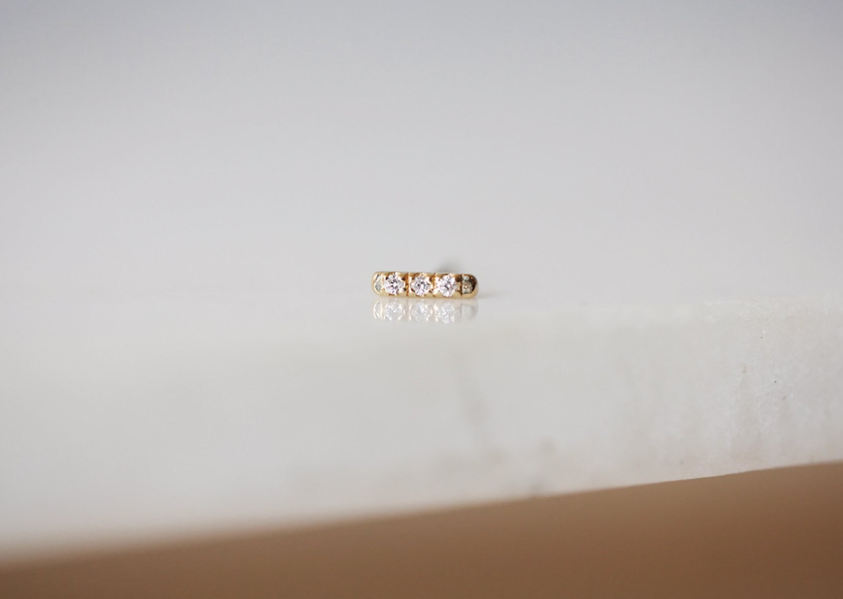 Tic Tac Diamond Earring