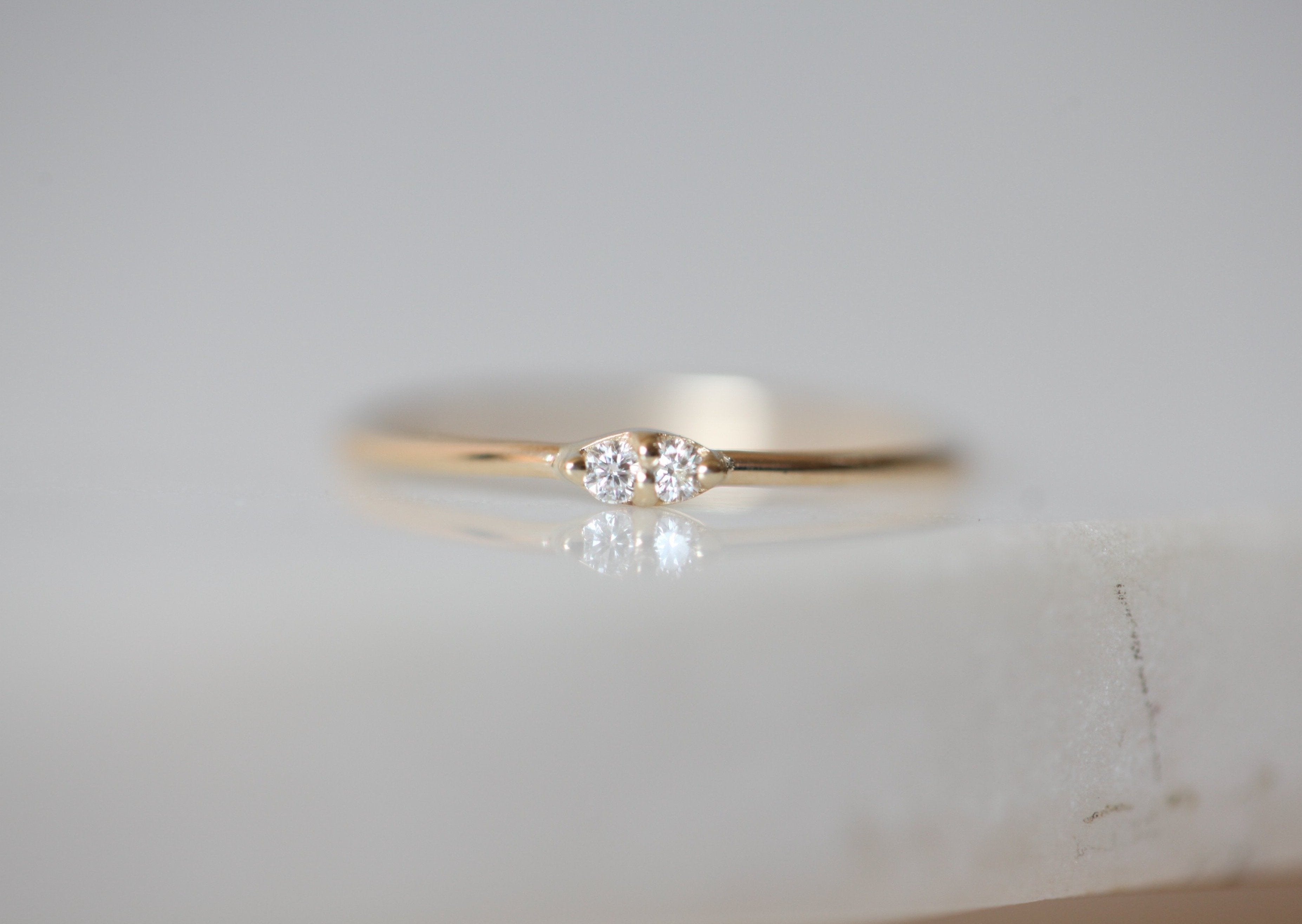 Twin Diamond Ring