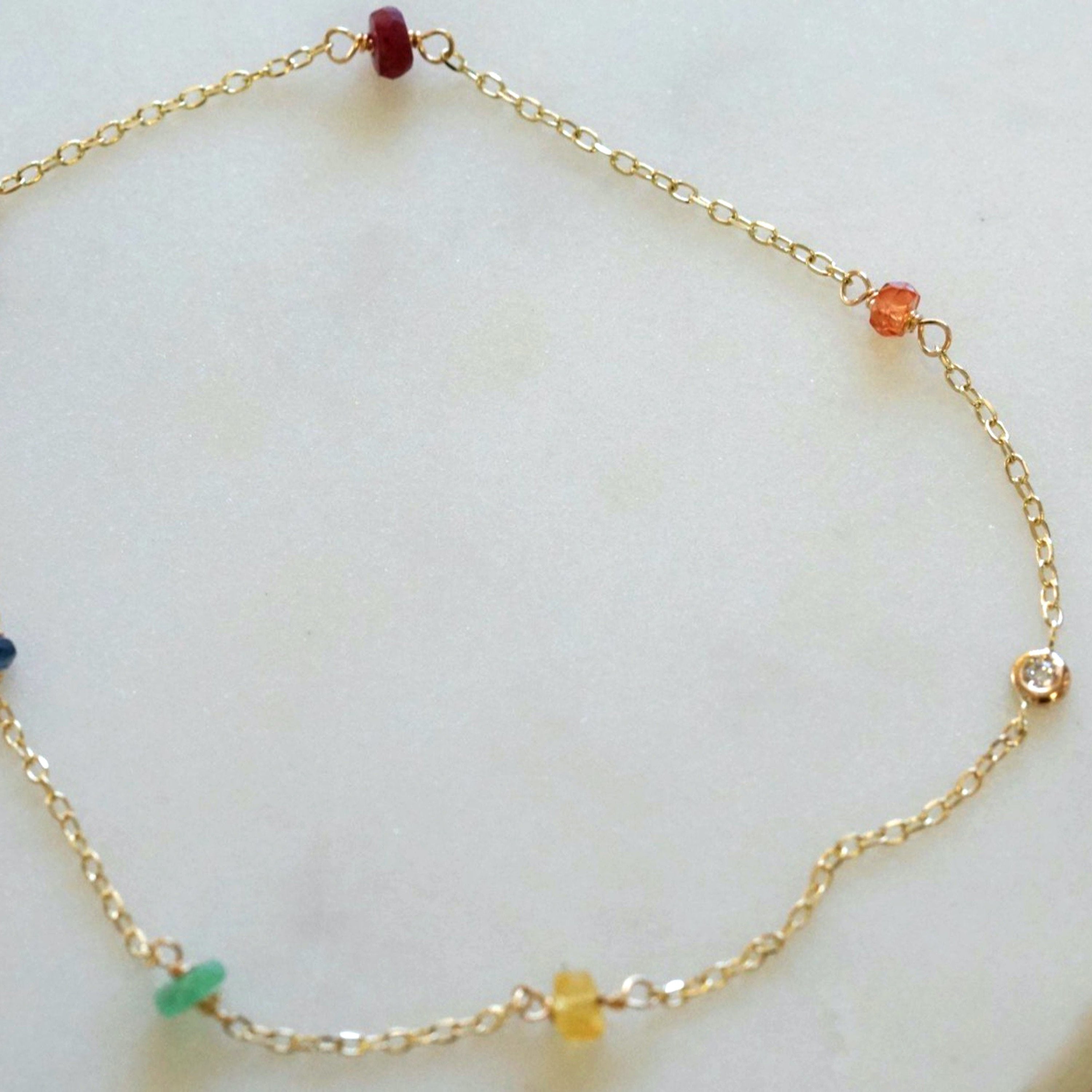 Rainbow Diamond Bracelet