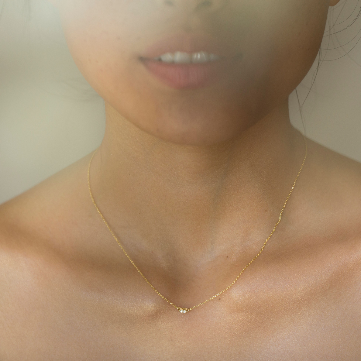 Twin Diamond Necklace