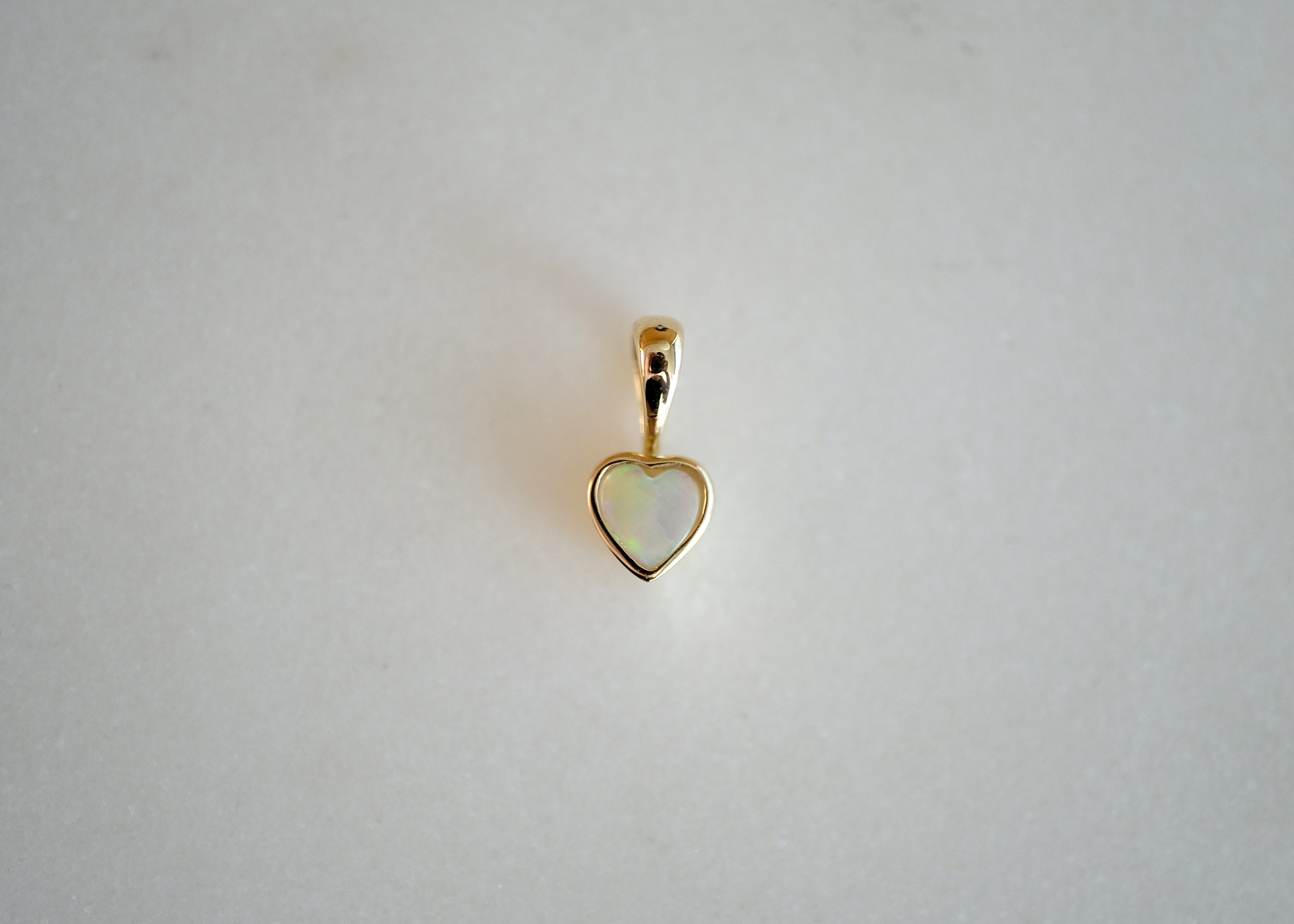 Bezel Heart Pendant | OOAK