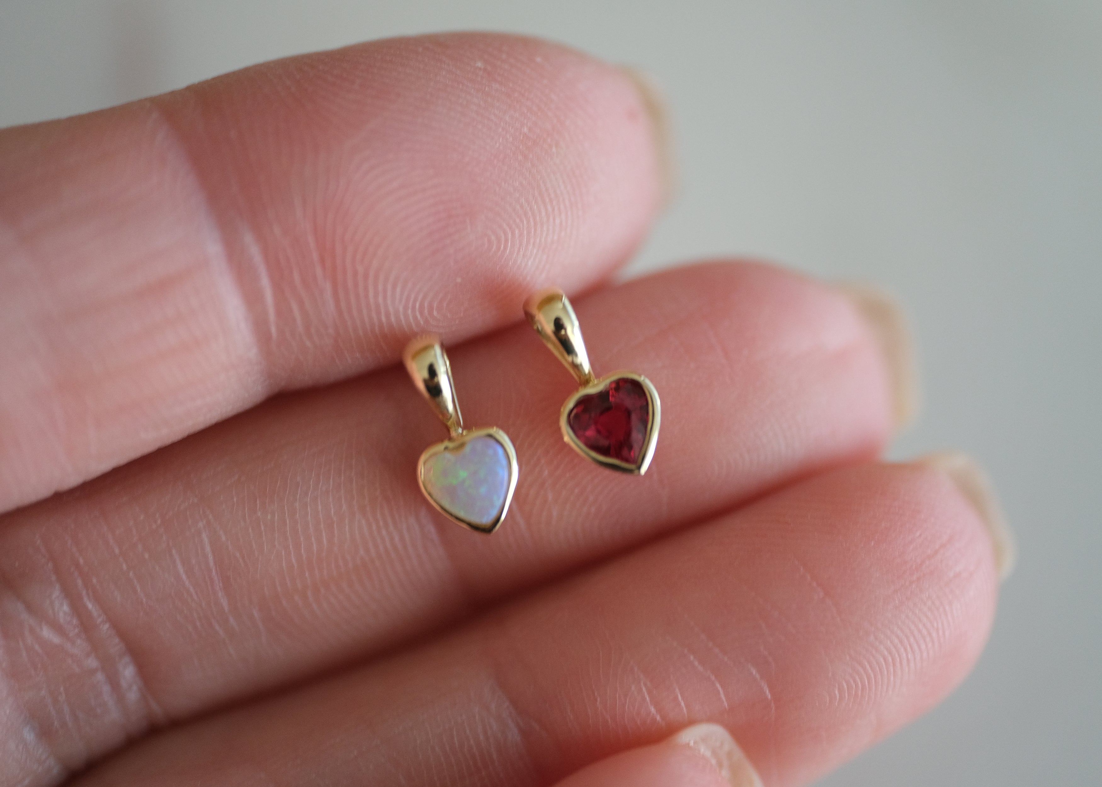 Bezel Heart Pendant | OOAK