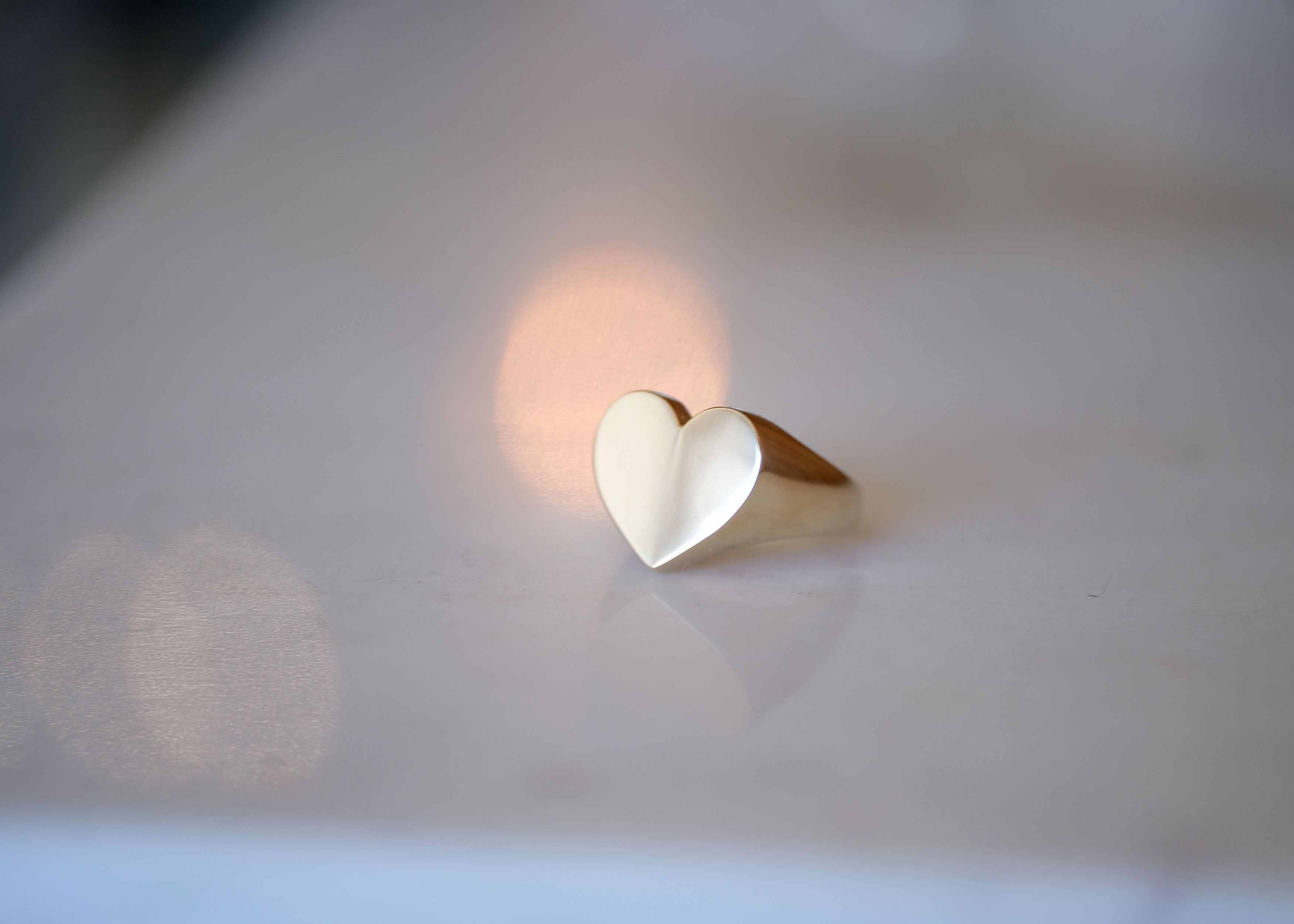 Heart Signet Ring, Small